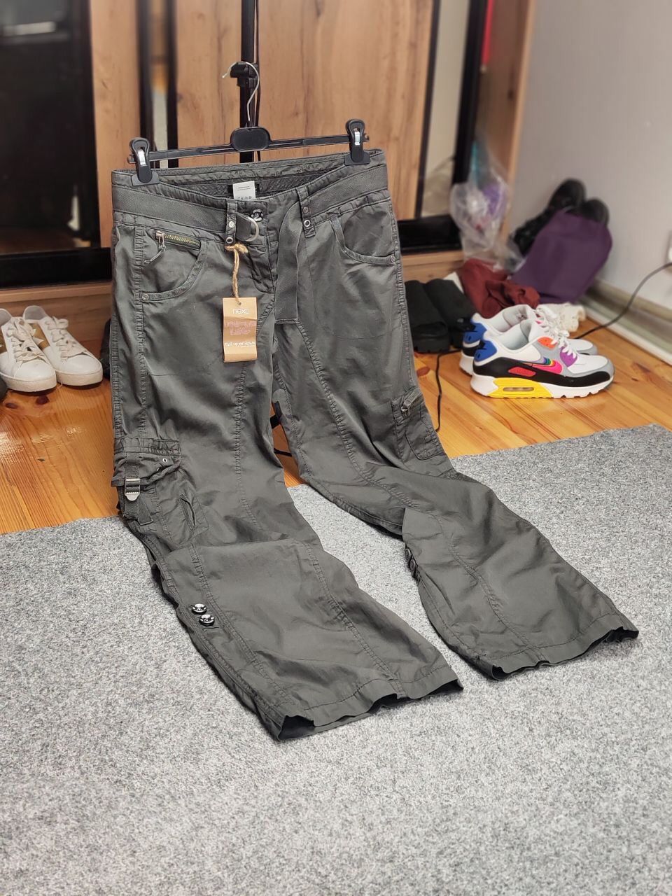 Japanese Brand Vintage 90's Japanese Baggy Multi Pocket Cargo pants Womens Size 34" / US 12 / IT 48 - 15 Thumbnail