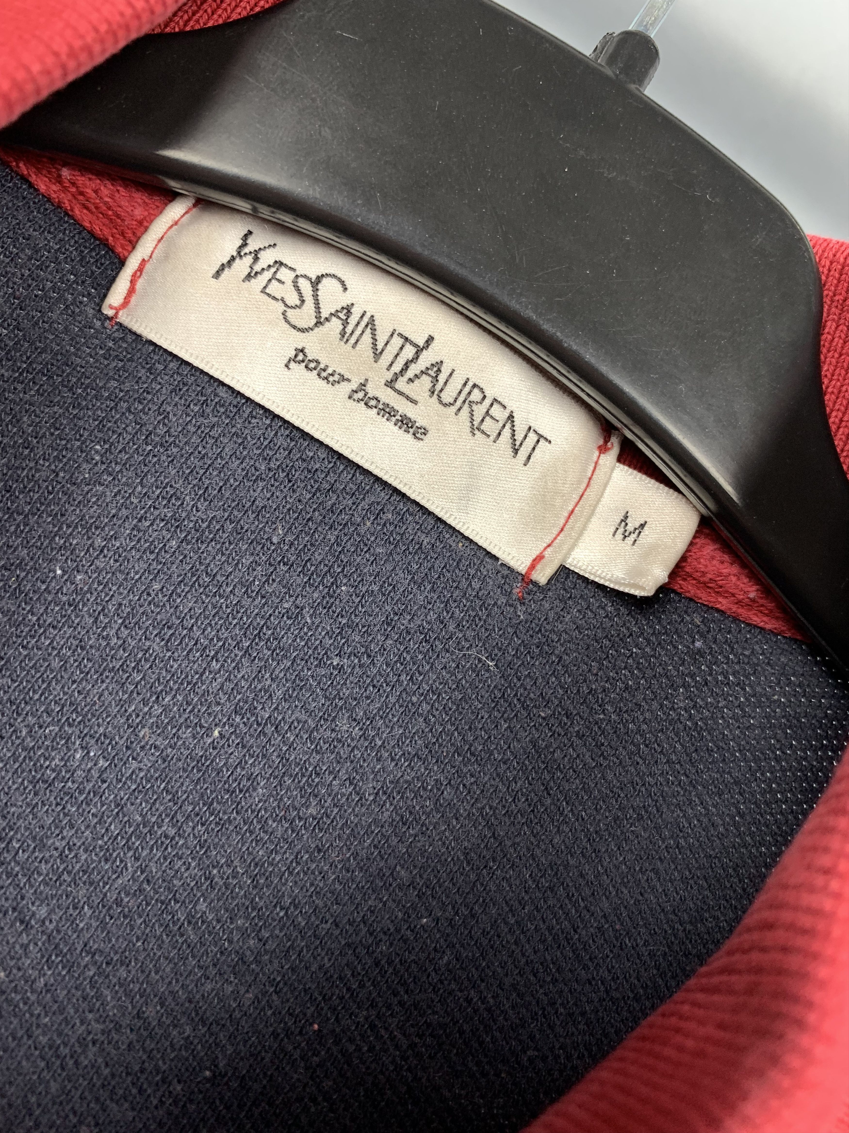 Yves Saint Laurent Yves Saint Laurent YSL Distressed Mens Polo Shirt Size US L / EU 52-54 / 3 - 4 Thumbnail