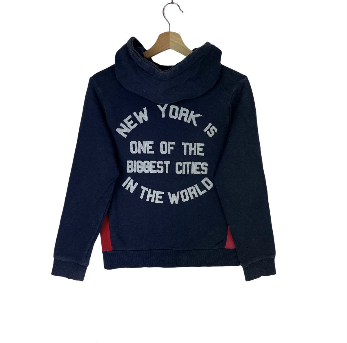 Tommy Hilfiger × Vintage Vintage Tommy Hilfiger Hoodie Sweatshirt New York Sweater Size US S / EU 44-46 / 1 - 2 Thumbnail