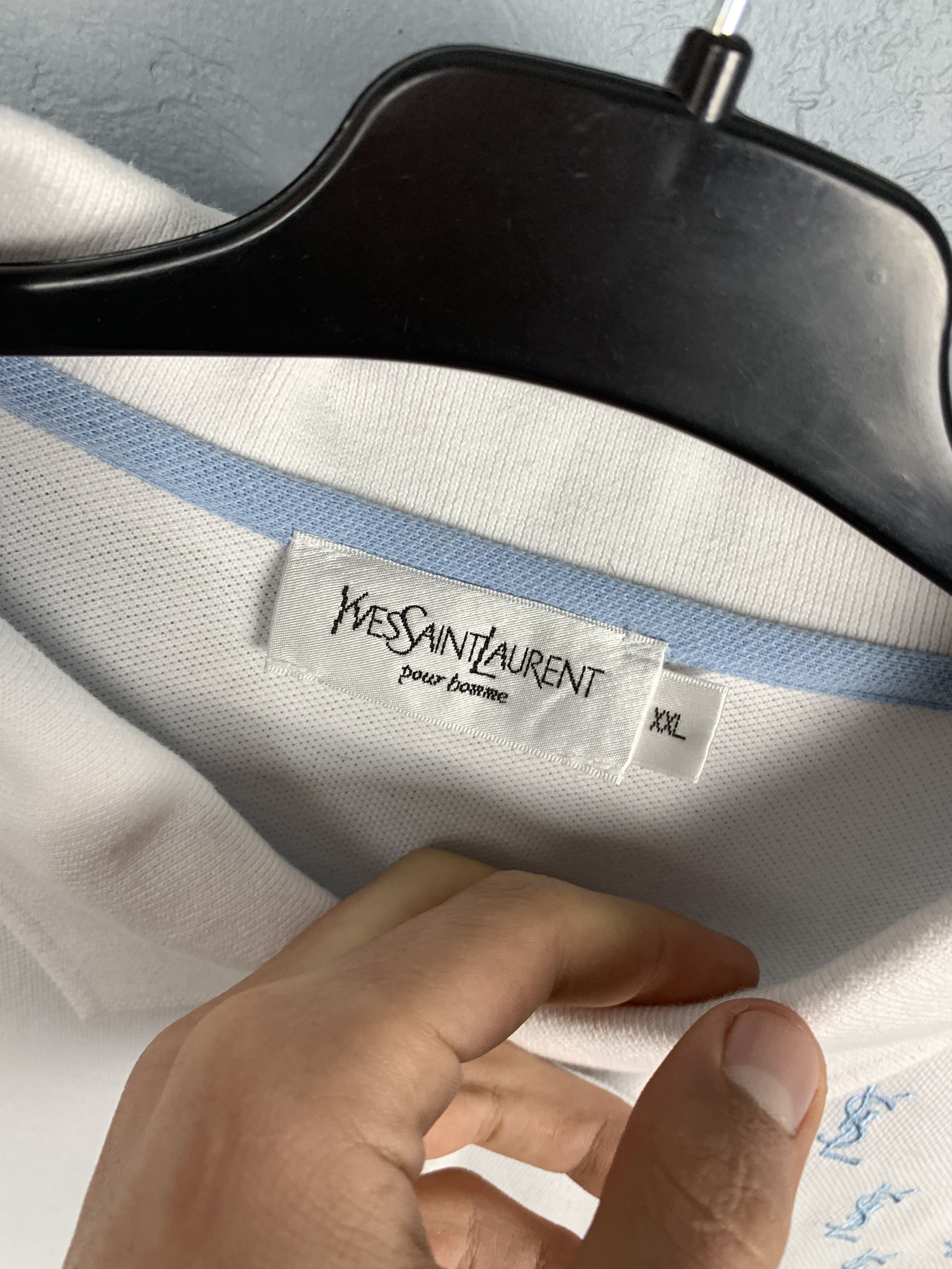 Yves Saint Laurent Yves Saint Laurent YSL Mens Polo Shirt Size US XL / EU 56 / 4 - 3 Thumbnail