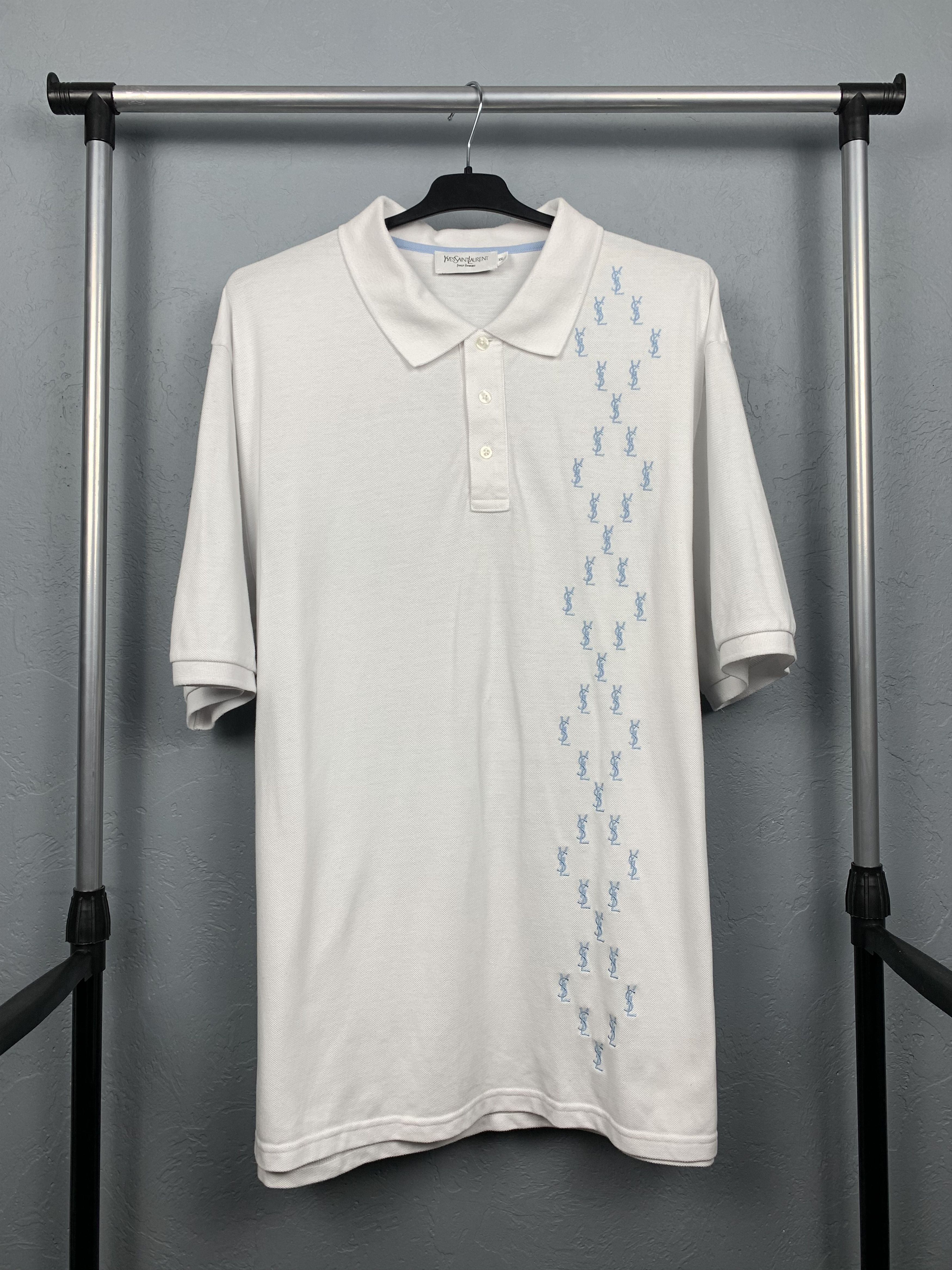 Yves Saint Laurent Yves Saint Laurent YSL Mens Polo Shirt Size US XL / EU 56 / 4 - 1 Thumbnail