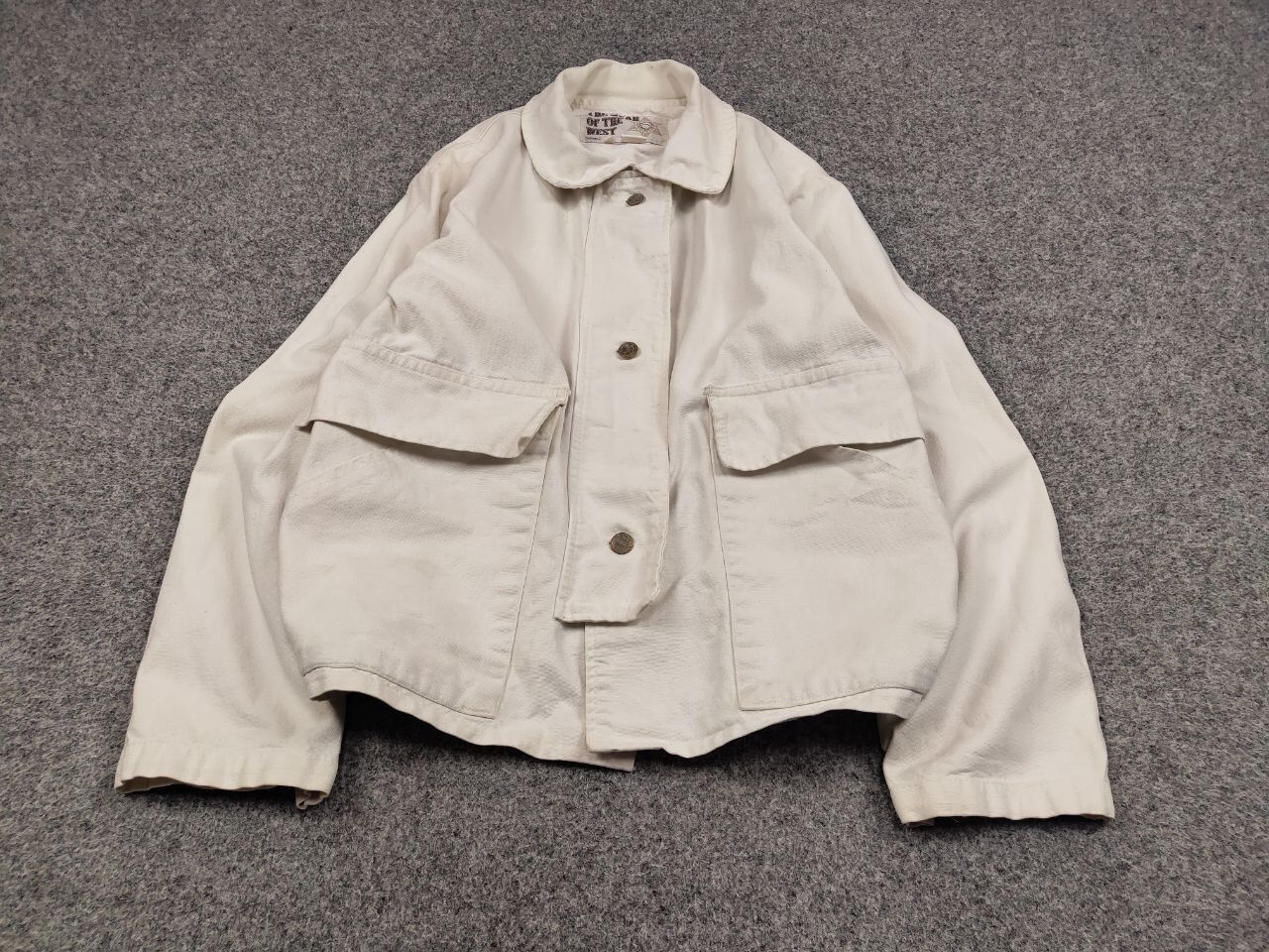 Cowboy Equipment Vintage The Wear Of The West USA White Canvas Jacket Size US L / EU 52-54 / 3 - 2 Thumbnail