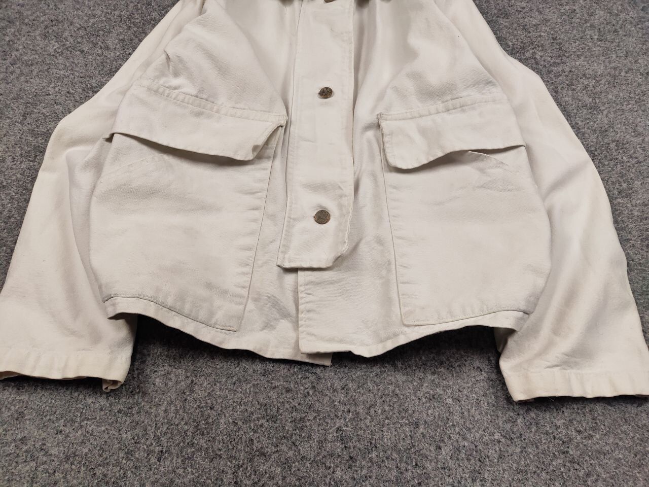 Cowboy Equipment Vintage The Wear Of The West USA White Canvas Jacket Size US L / EU 52-54 / 3 - 9 Thumbnail