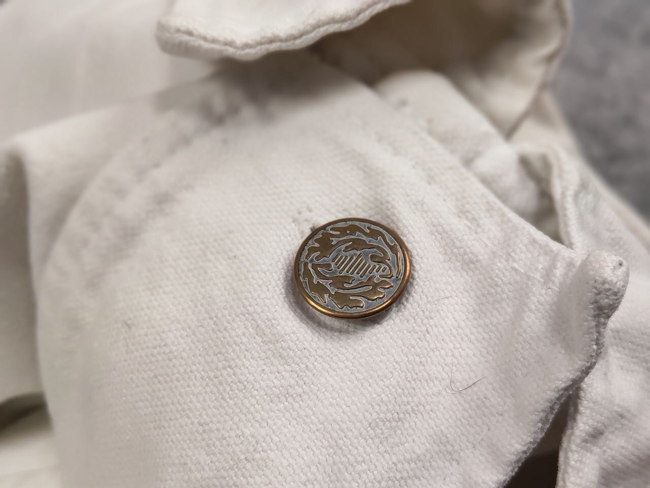 Cowboy Equipment Vintage The Wear Of The West USA White Canvas Jacket Size US L / EU 52-54 / 3 - 19 Thumbnail