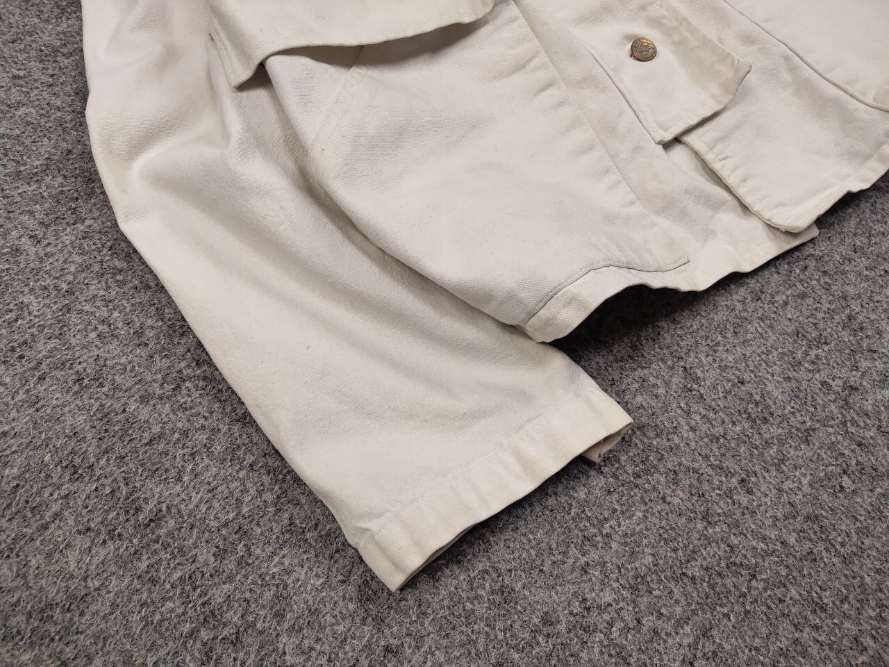 Cowboy Equipment Vintage The Wear Of The West USA White Canvas Jacket Size US L / EU 52-54 / 3 - 6 Thumbnail
