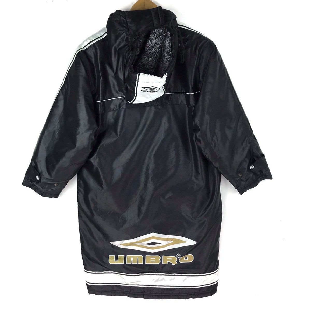 Umbro Vintage 90s Umbro Long Jacket Spellout Big Logo Hoodie Size US M / EU 48-50 / 2 - 1 Thumbnail