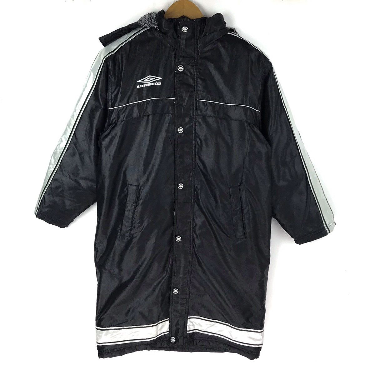 Umbro Vintage 90s Umbro Long Jacket Spellout Big Logo Hoodie Size US M / EU 48-50 / 2 - 2 Thumbnail