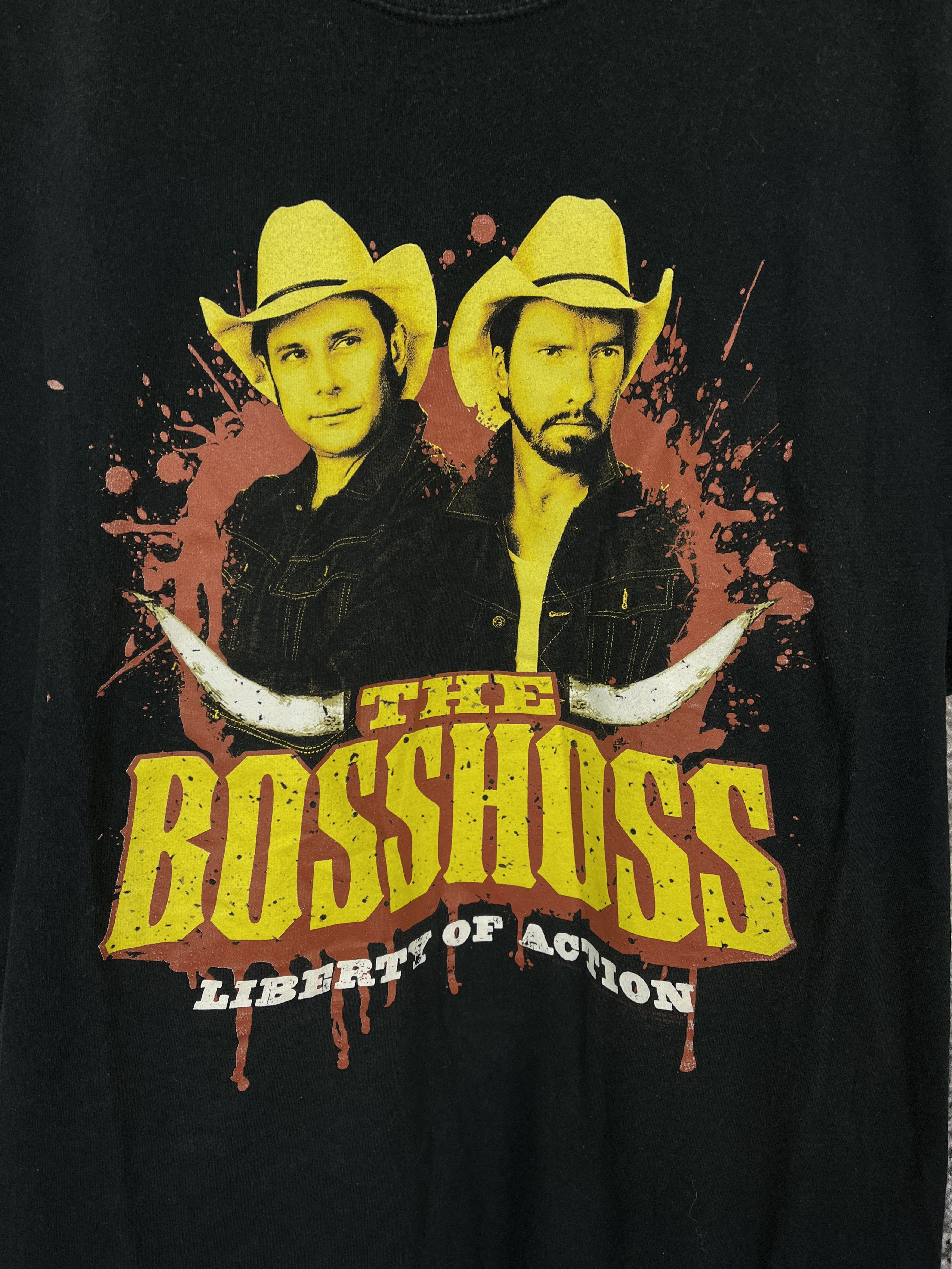 Vintage The Bosshoss Liberty Of Action T-Shirt Vintage Band Rock 2XL Size US XXL / EU 58 / 5 - 4 Thumbnail
