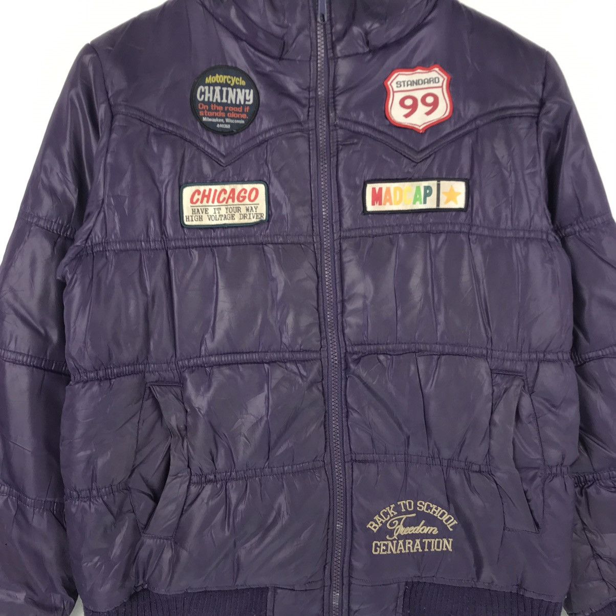 Vintage Vintage Motorcycle Puffer Jacket Large Size Chicago 90s Size US L / EU 52-54 / 3 - 2 Thumbnail