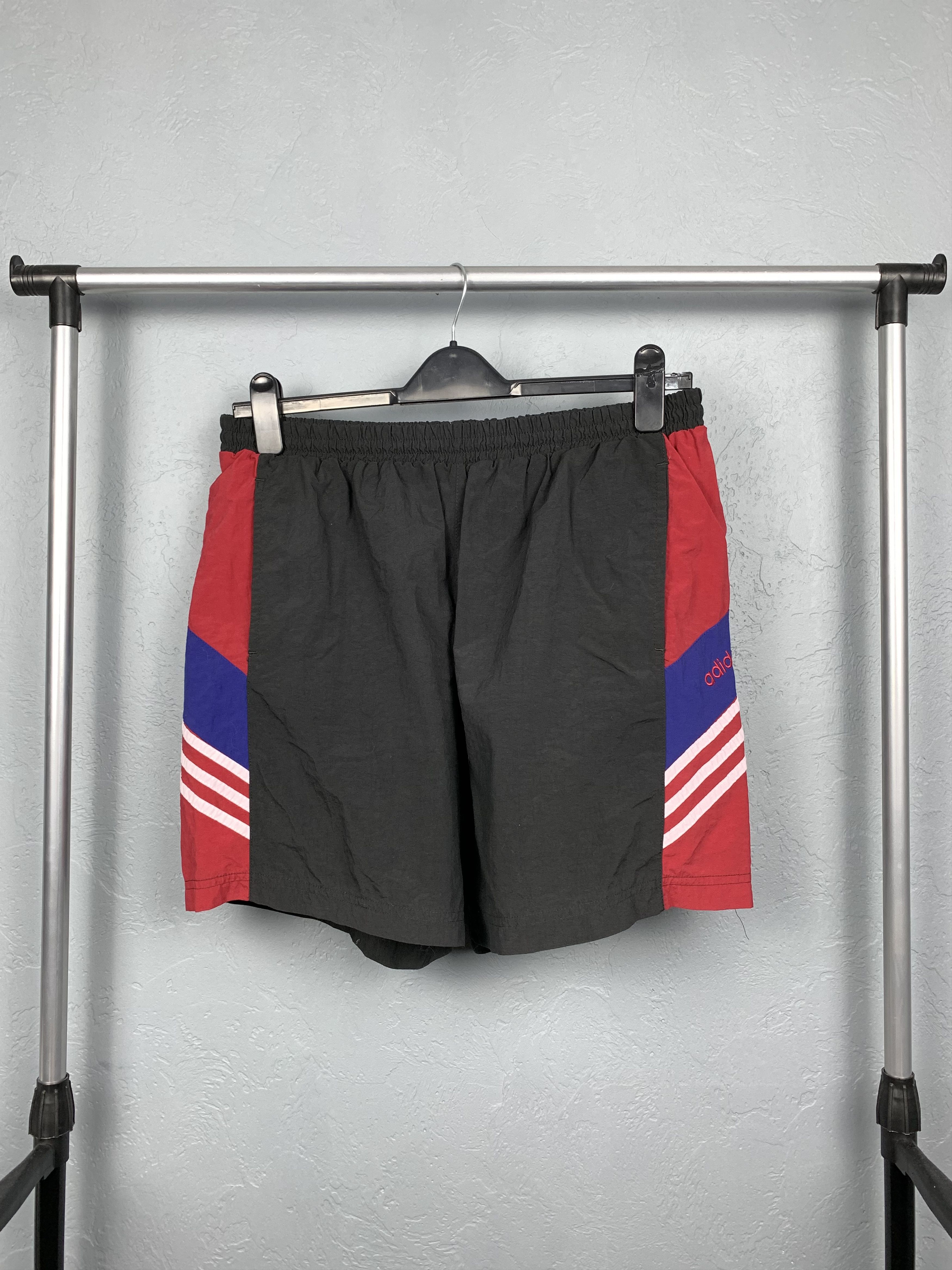 Adidas × Vintage Adidas 90s Vintage Mens Nylon Shorts Y2K Size US 34 / EU 50 - 1 Thumbnail