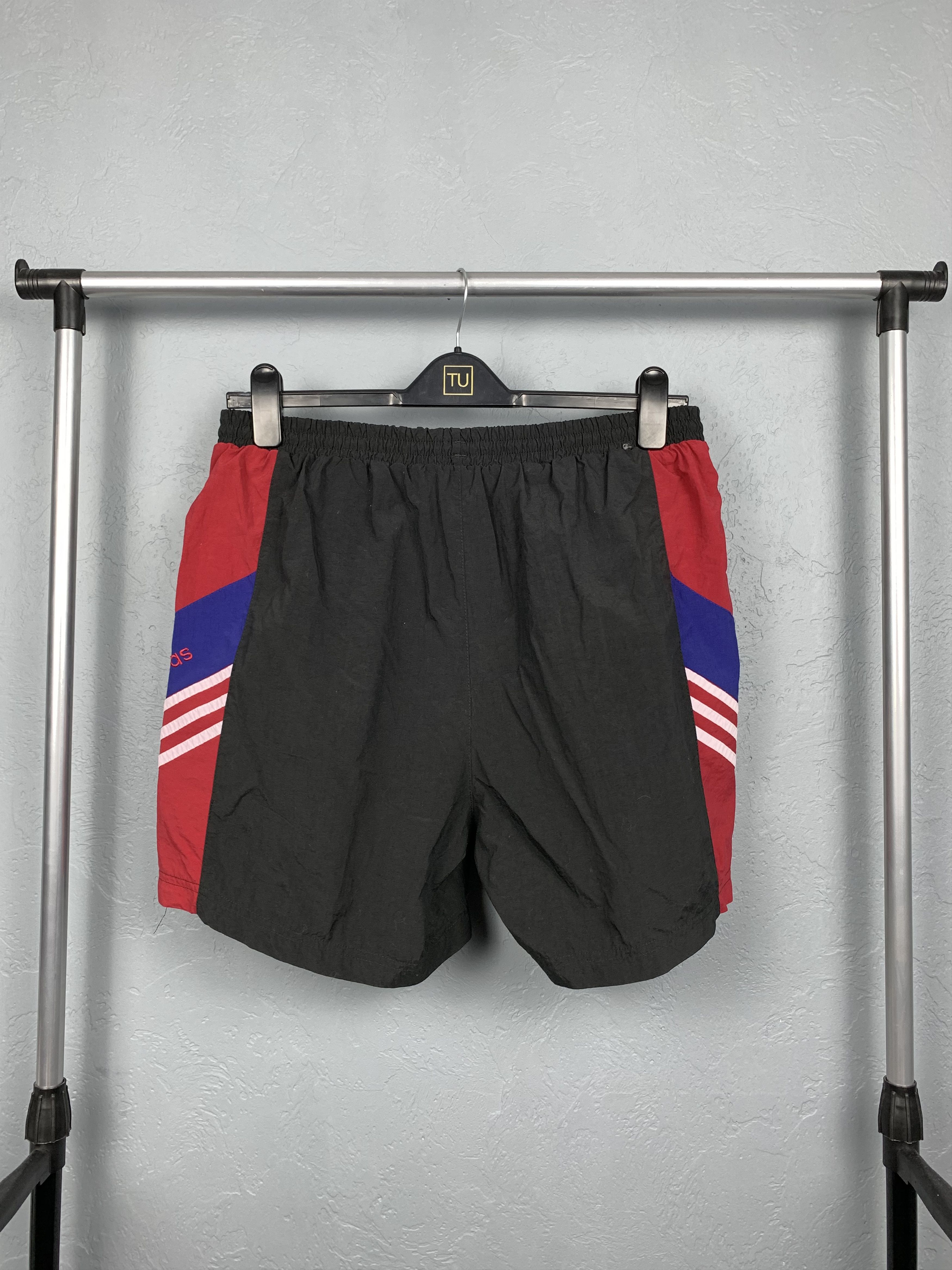Adidas × Vintage Adidas 90s Vintage Mens Nylon Shorts Y2K Size US 34 / EU 50 - 4 Thumbnail