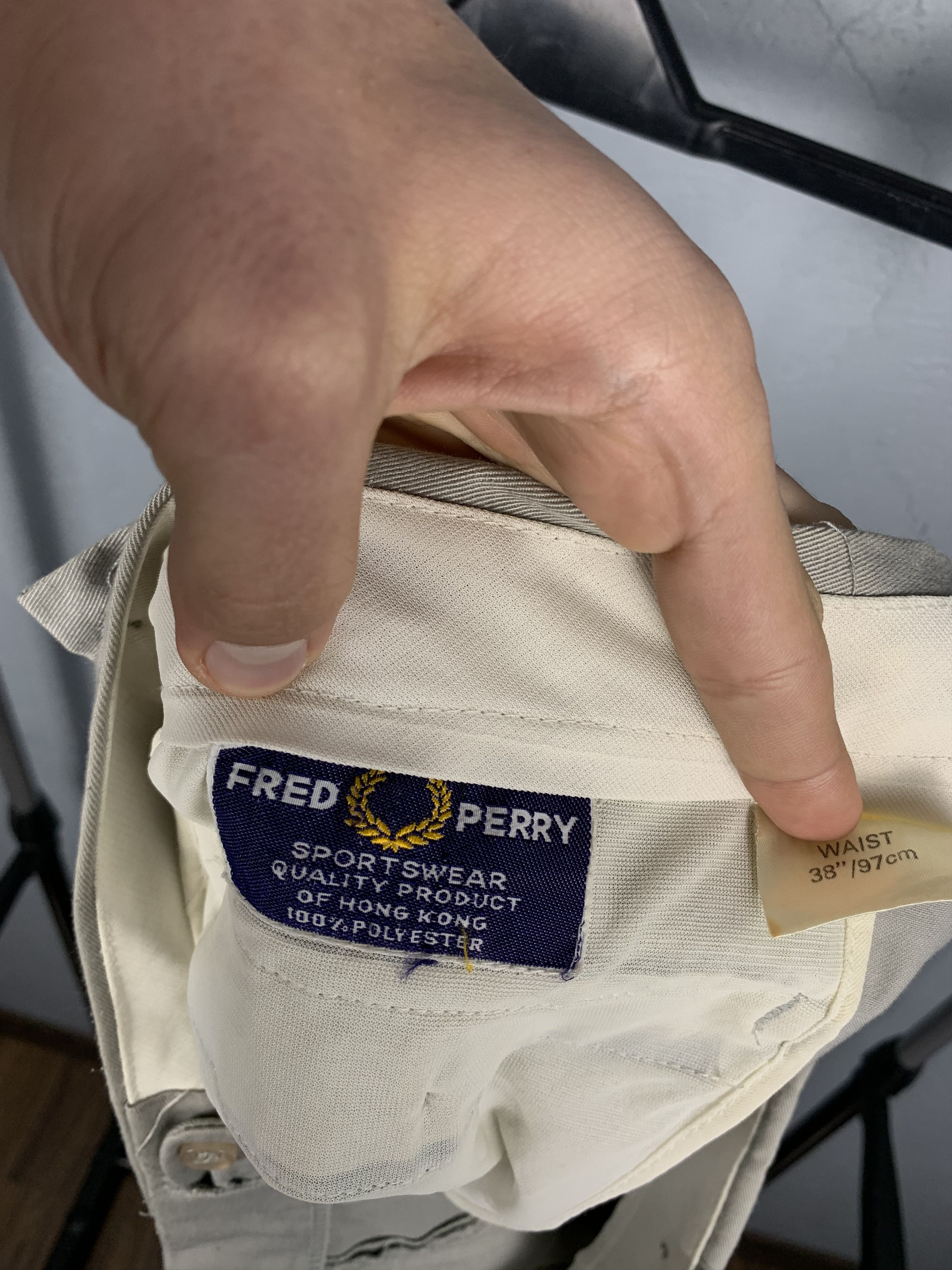 Fred Perry × Vintage Fred Perry 90s Vintage Mens Tennis Shorts Size US 38 / EU 54 - 7 Thumbnail