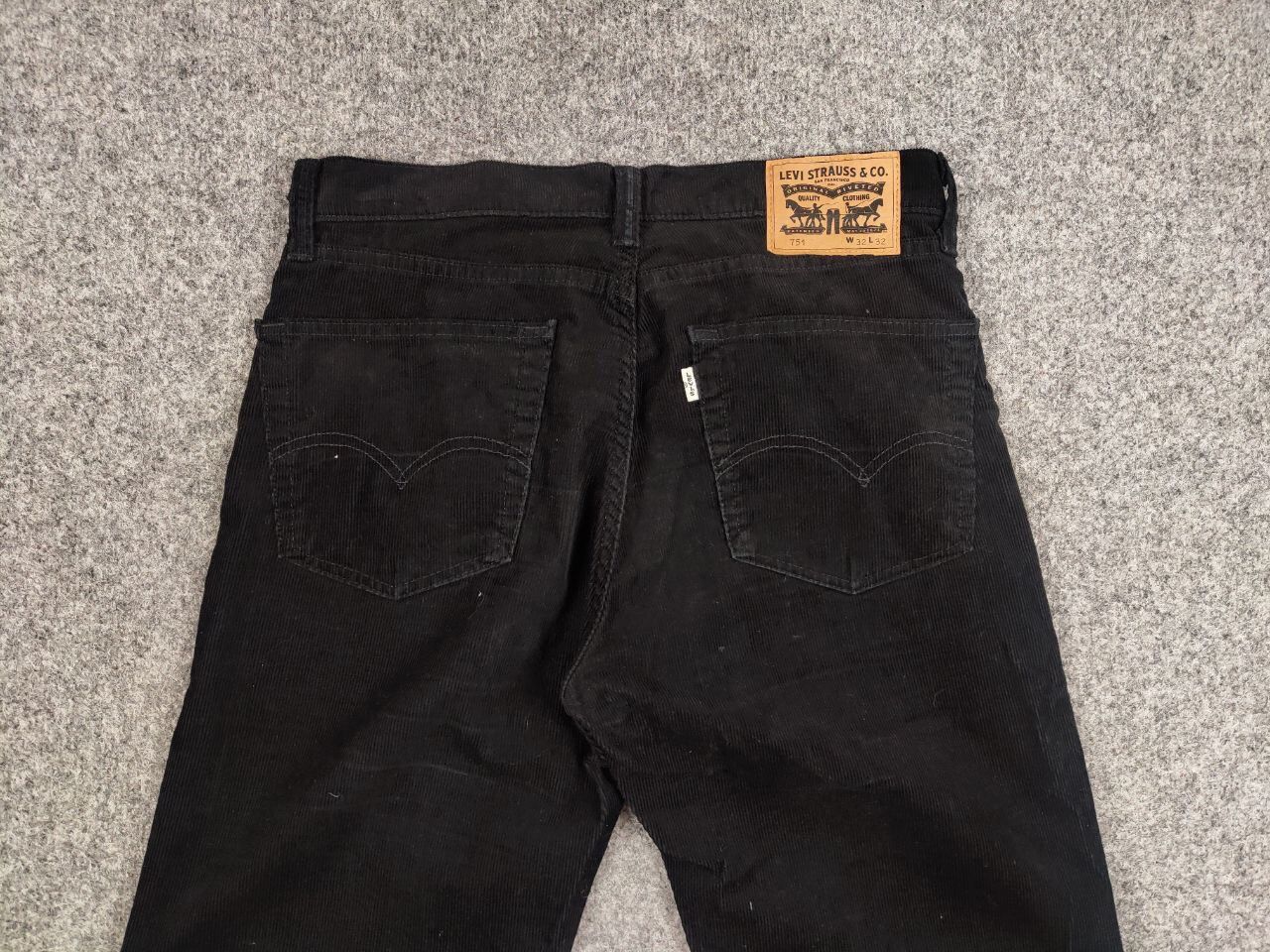 Levi's Vintage 90's Levi’s 751 Corduroy Black Trousers Pants Size US 32 / EU 48 - 13 Thumbnail