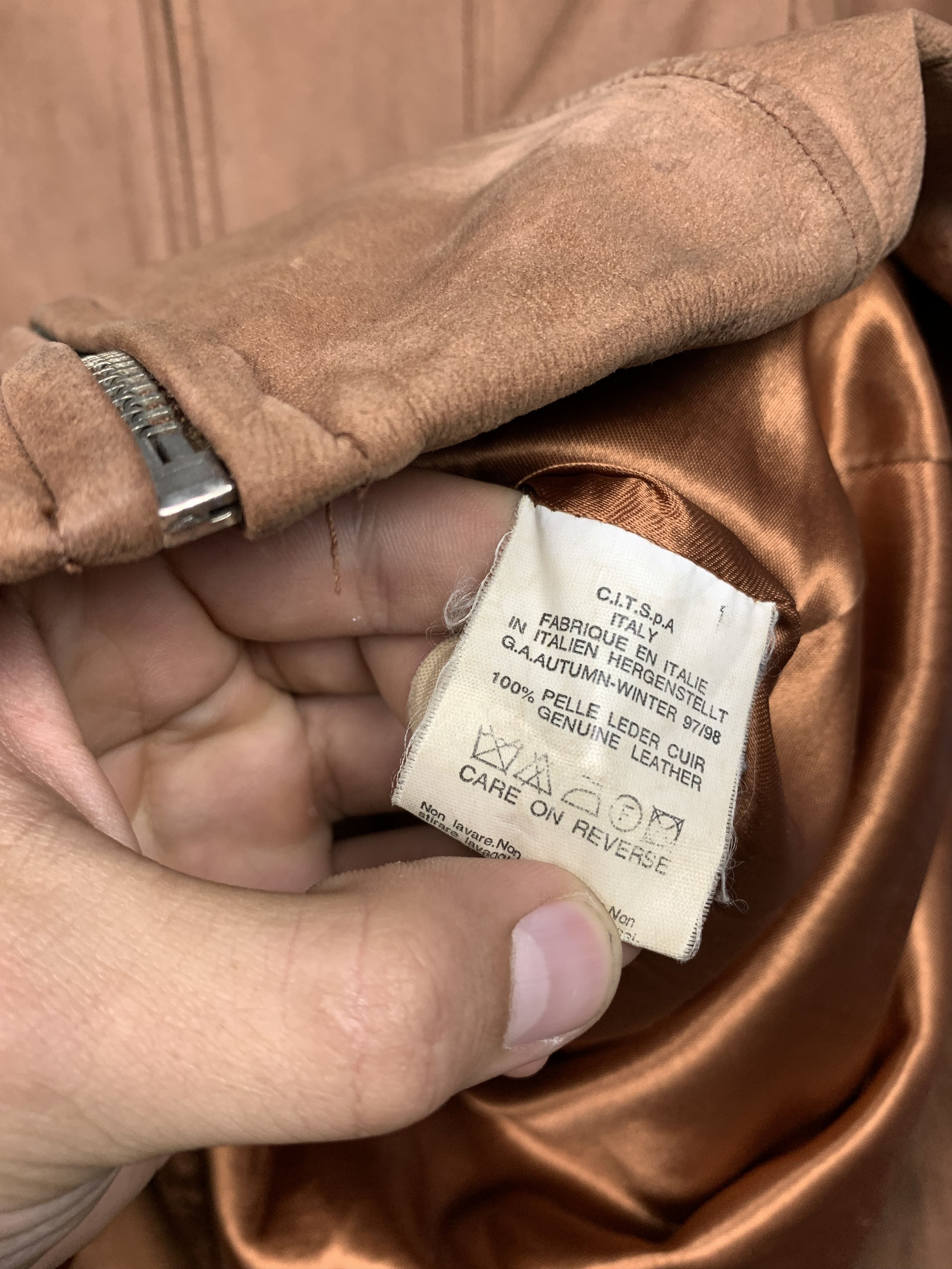 Versace Gianni Versace Womens Brown Leather Jacket Size M / US 6-8 / IT 42-44 - 7 Thumbnail