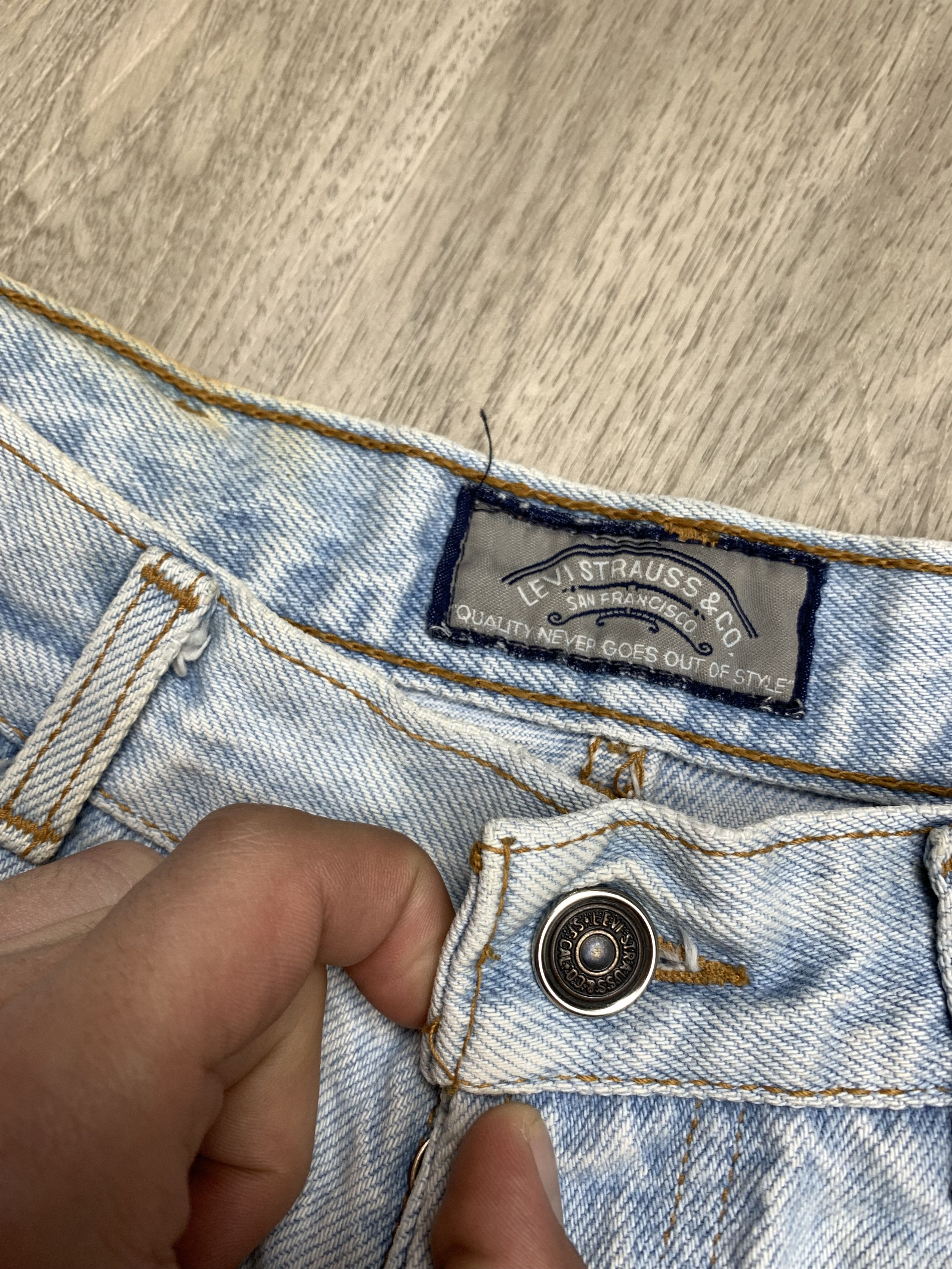 Levi's Levi's 555 90s Vintage Washed Denim Pants Jeans Size US 32 / EU 48 - 9 Thumbnail