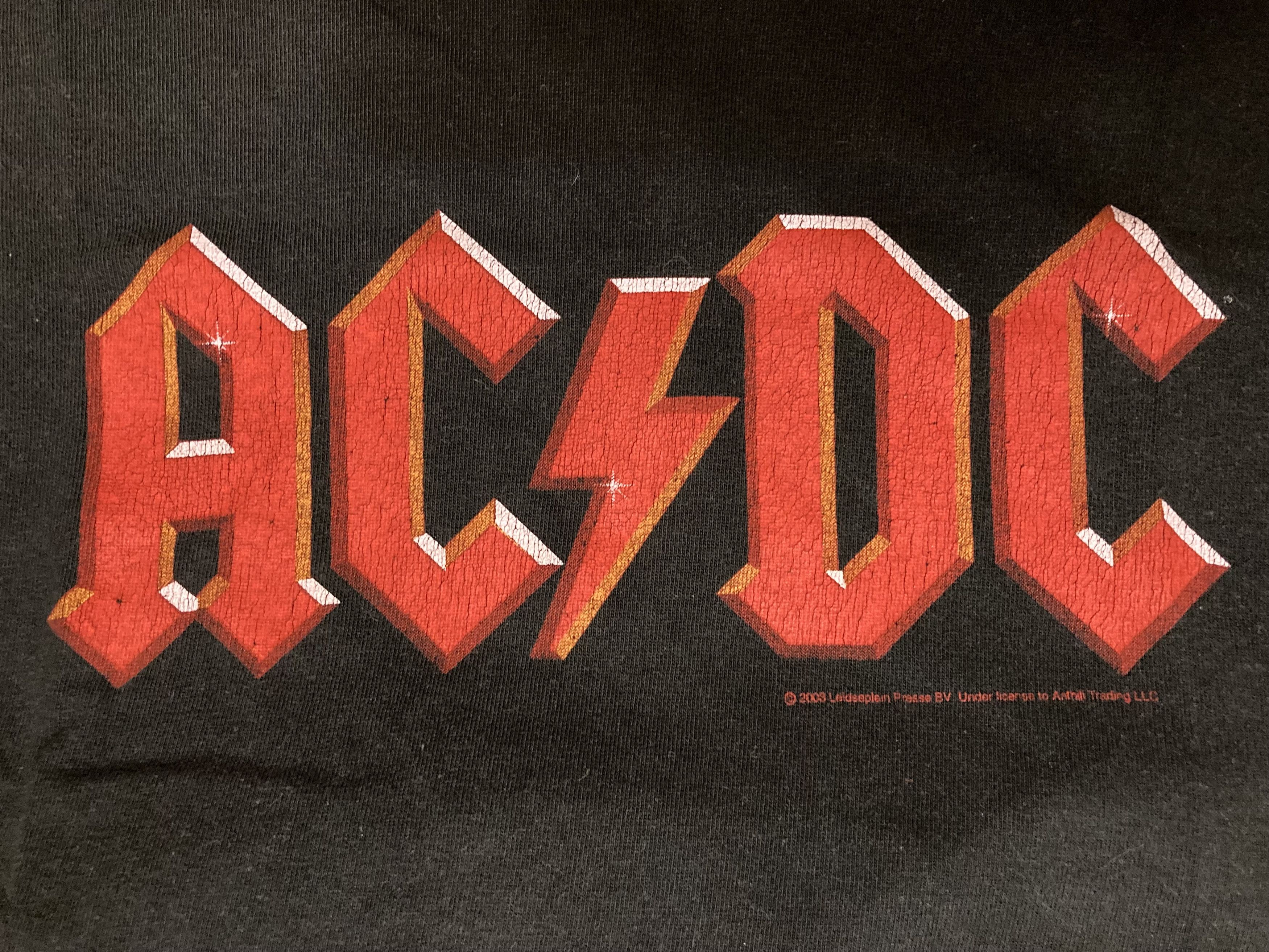 AC/DC AC/DC 2003 Logo Band Tee Size US L / EU 52-54 / 3 - 6 Thumbnail