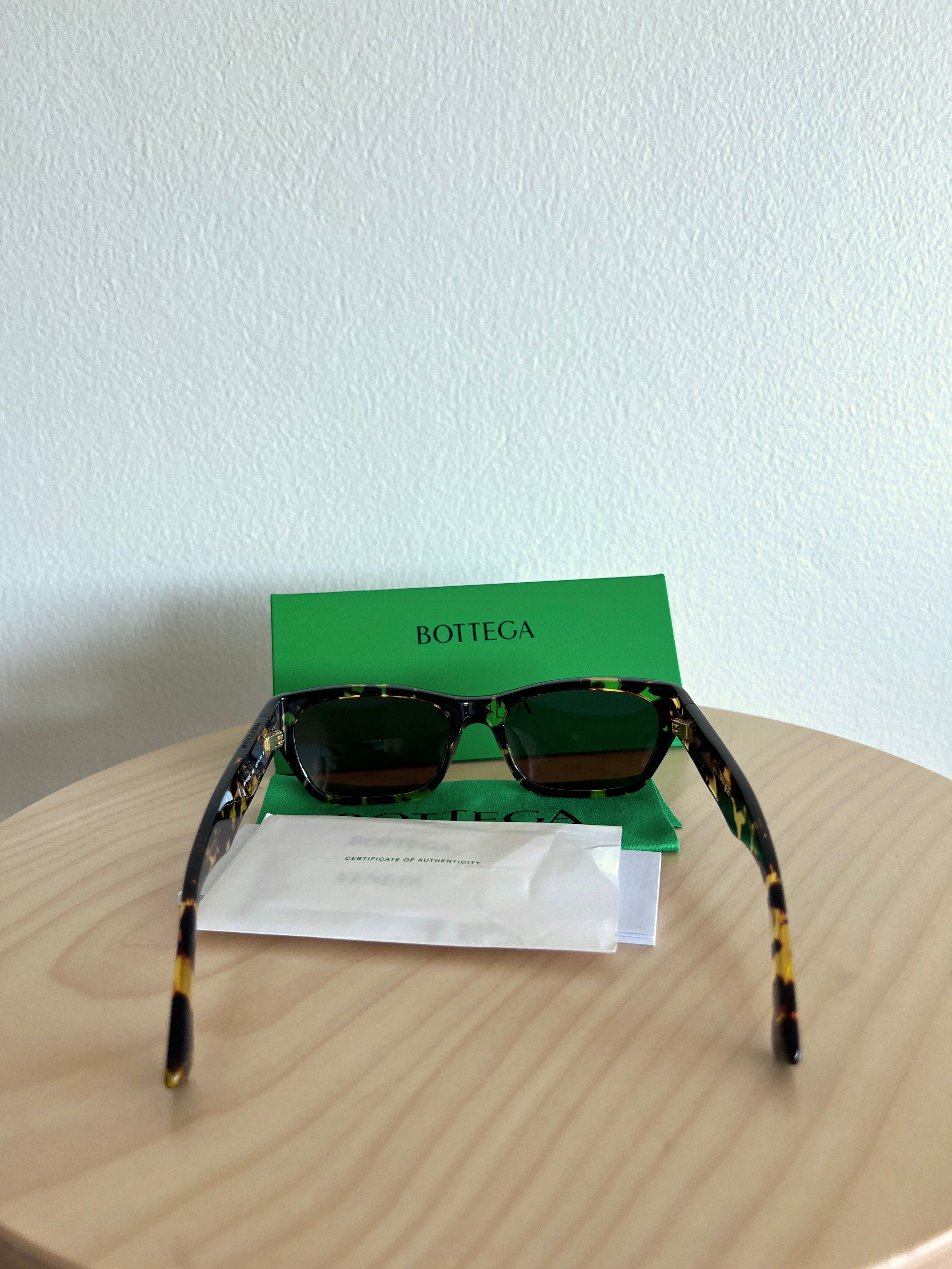 Bottega Veneta mens womens sunglasses BV1143S002 havana rectangle Size ONE SIZE - 5 Thumbnail
