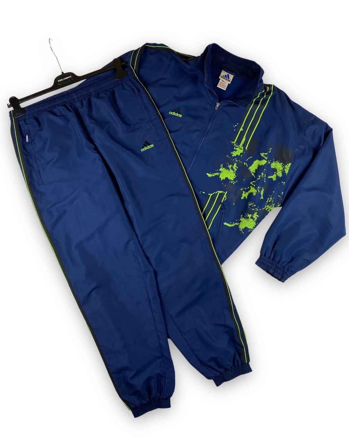 Vintage Adidas Sport Suit Tracksuit Nylon Drill Hype y2k