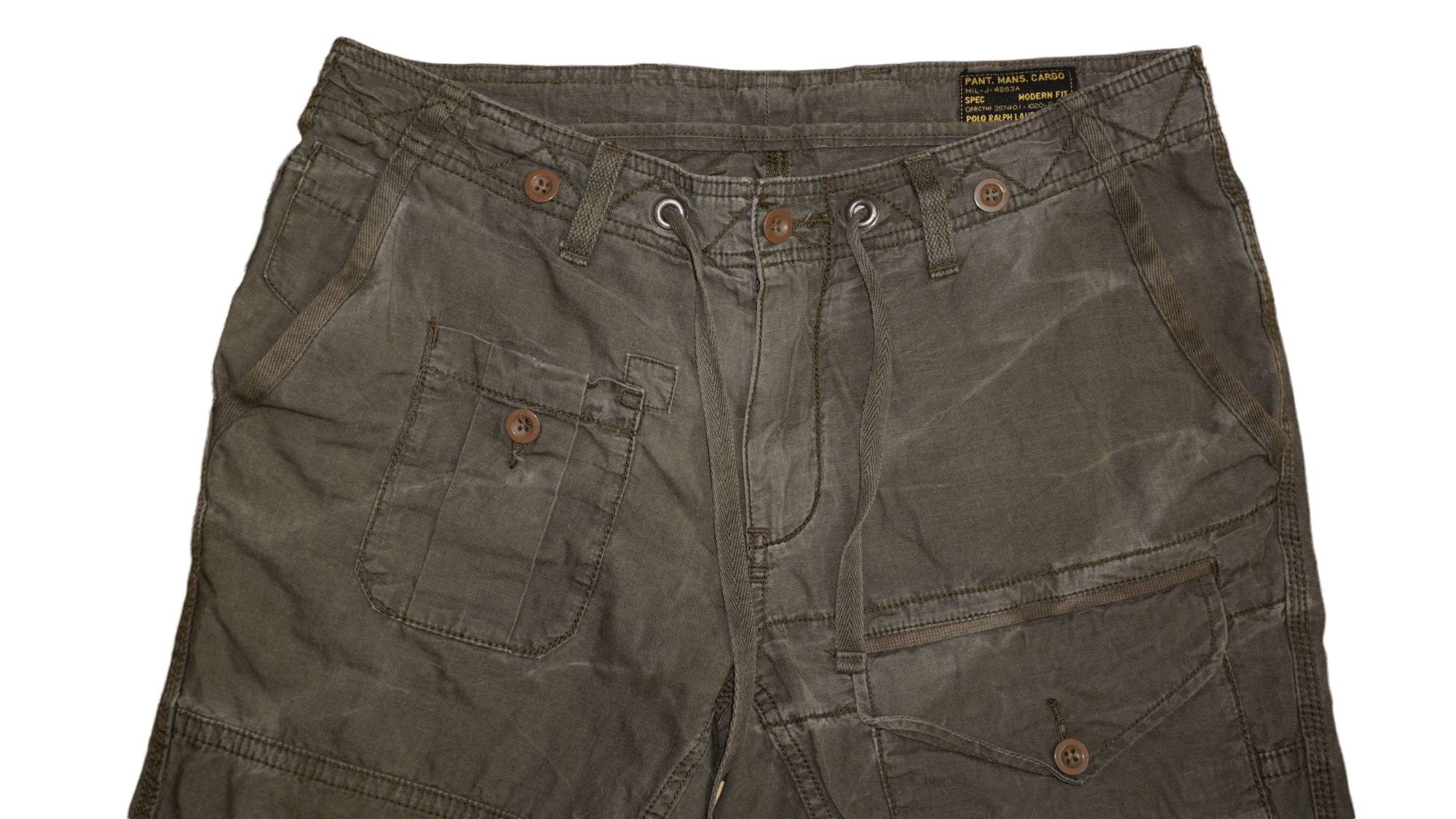 Polo Ralph Lauren × Ralph Lauren Ralph Lauren Polo Khaki Cargo Military Pants Size US 33 - 6 Thumbnail