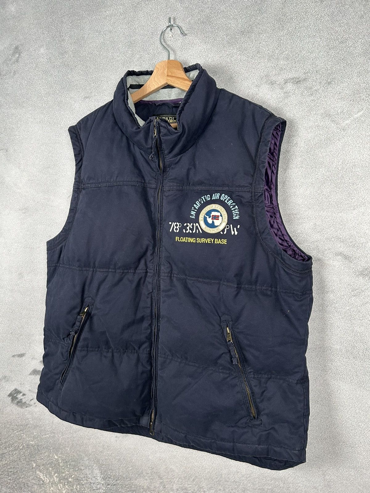 Napapijri Vintage Napapijri Geographic Puffer Vest Outdoor Size US XXL / EU 58 / 5 - 4 Thumbnail