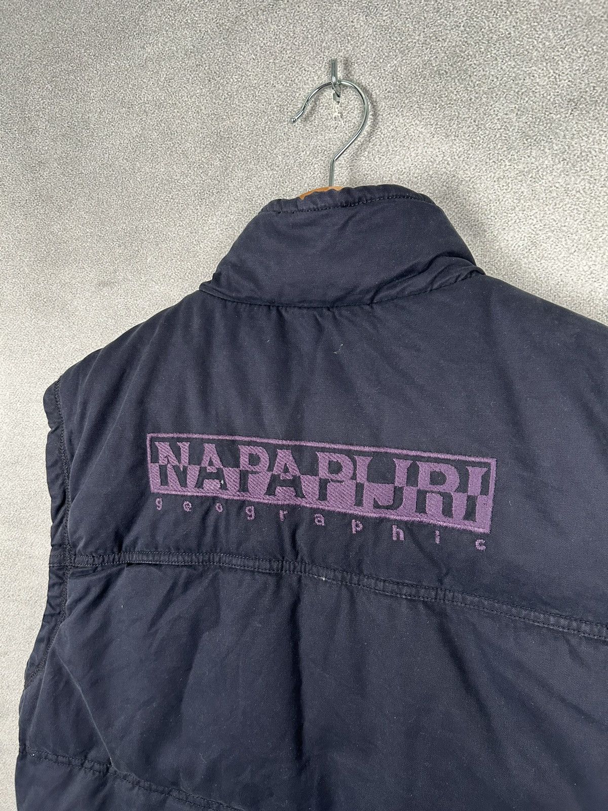 Napapijri Vintage Napapijri Geographic Puffer Vest Outdoor Size US XXL / EU 58 / 5 - 3 Thumbnail
