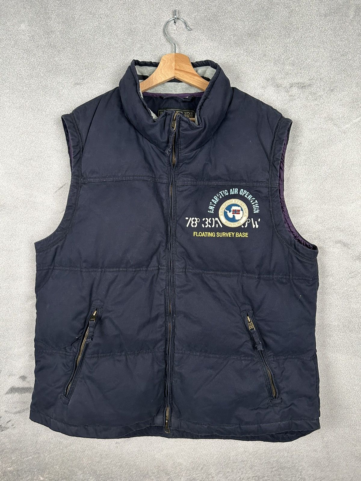 Napapijri Vintage Napapijri Geographic Puffer Vest Outdoor Size US XXL / EU 58 / 5 - 1 Thumbnail