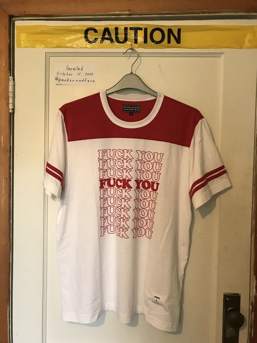 Supreme Supreme // Hysteric Glamour // Fuck You Football Tee | Grailed