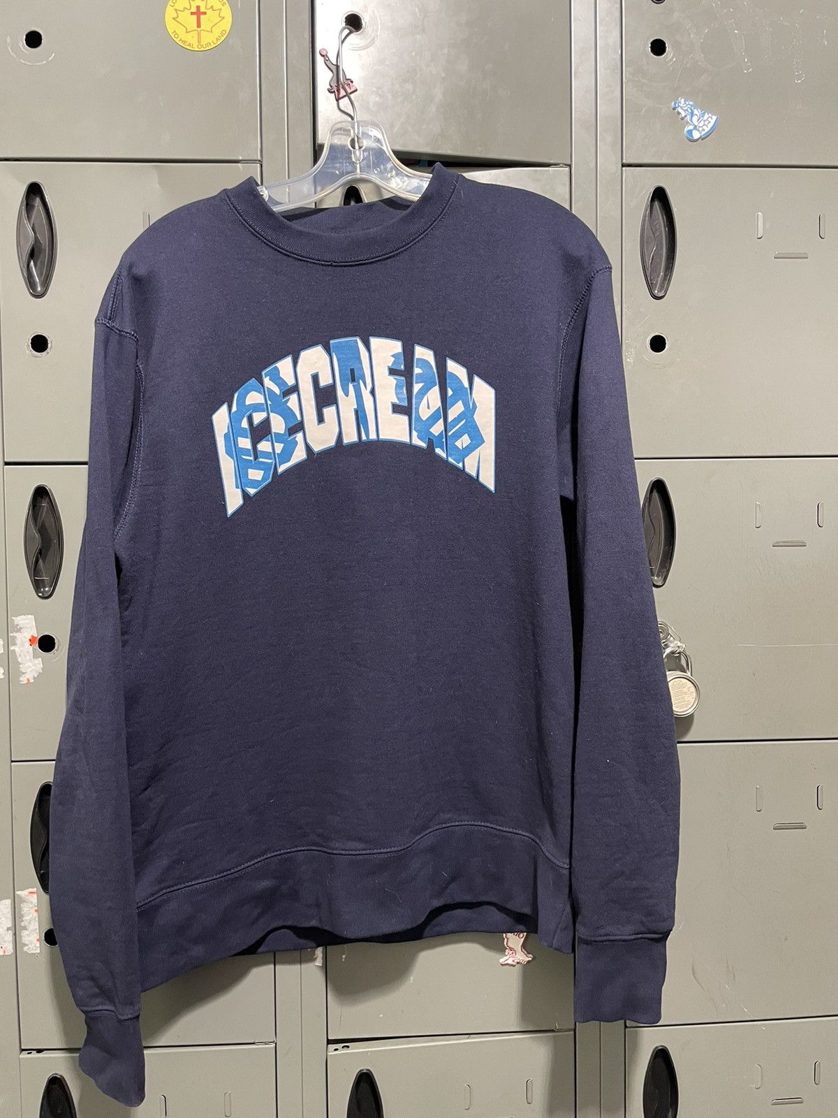 Icecream × Vintage ICECREAM curved box letter logo graphic navy crewneck Size US M / EU 48-50 / 2 - 2 Thumbnail