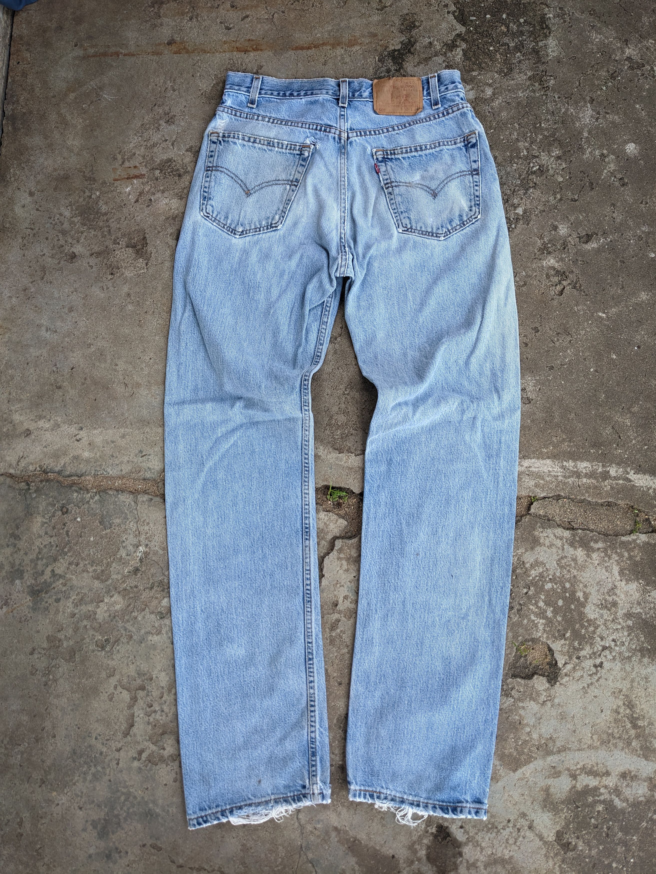 image of Vintage Levi's 505 Distressed Denim Kurt Cobain in Blue Denim, Men's (Size 30)