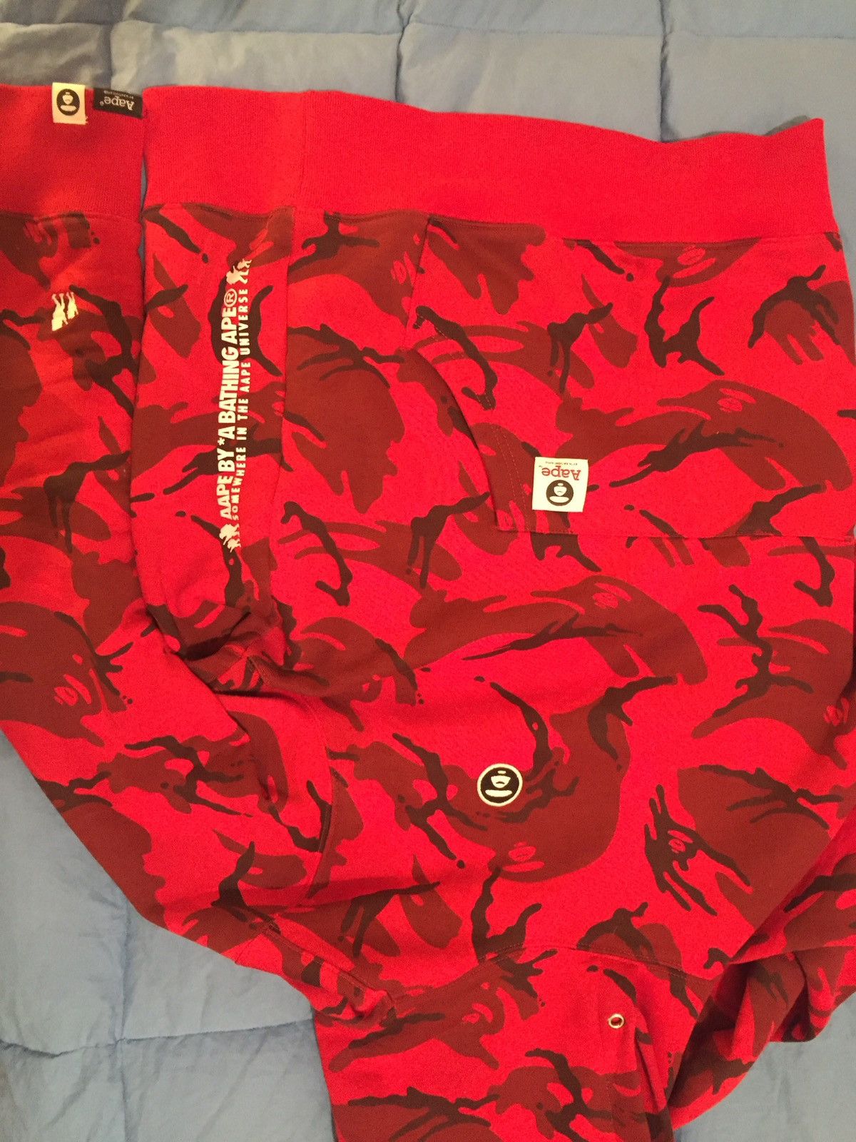 Bape Red Camo Hoodie Size US L / EU 52-54 / 3 - 3 Preview