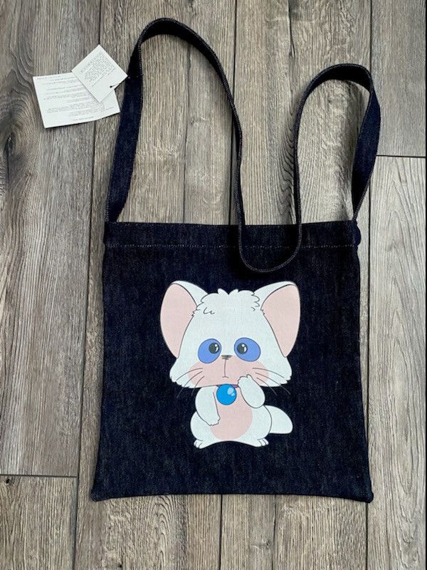 Undercover Bloody Geekers Anime Cat Denim Tote Bag Size ONE SIZE - 1 Thumbnail