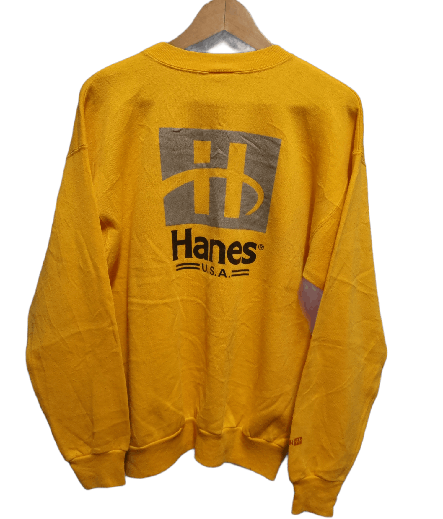 Hanes × Vintage 🔥Vintage Deals🔥 Sweatshirt Hanes Spellout -Big Logo Size US L / EU 52-54 / 3 - 1 Thumbnail