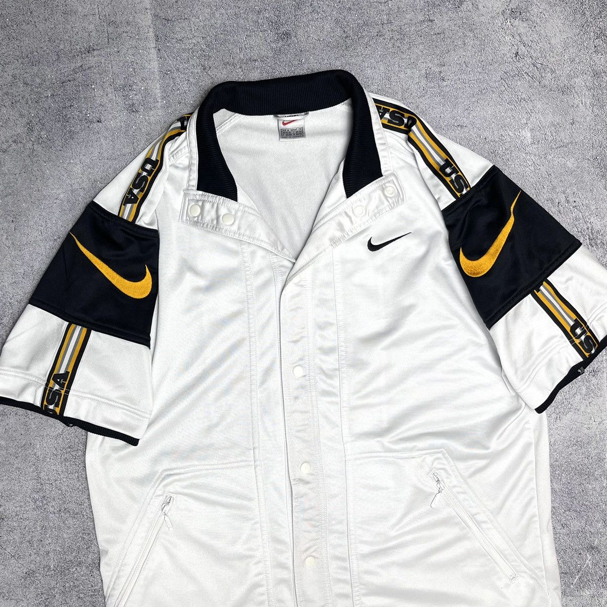 Nike × Vintage Vintage 90’s Nike Jersey USA Logo Oversize M - L Size US M / EU 48-50 / 2 - 2 Thumbnail
