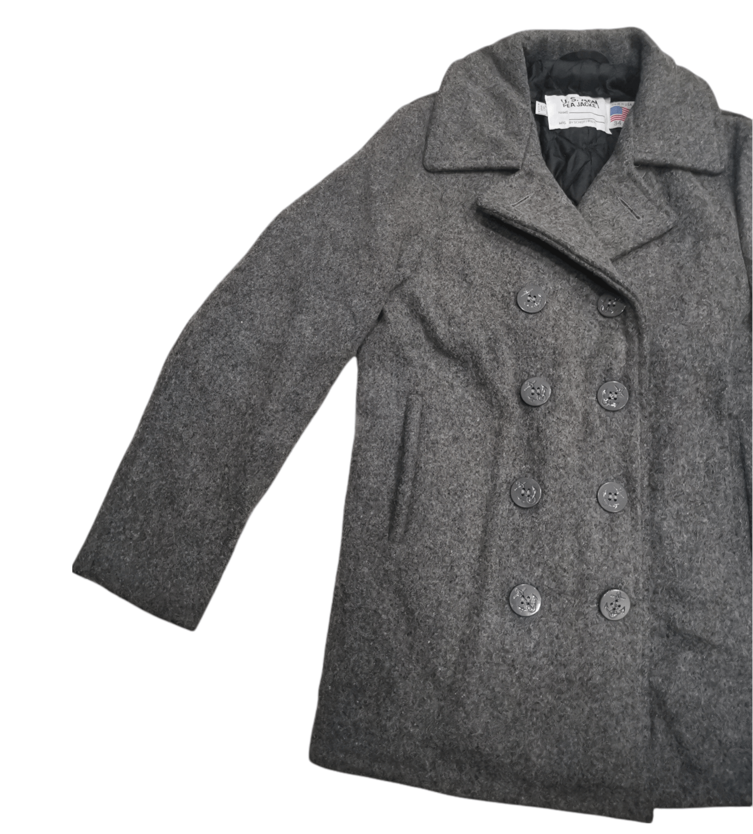 Schott × Vintage Vintage U.S 740N Pea Jacket By Schott ® N.Y.C Size US S / EU 44-46 / 1 - 3 Thumbnail