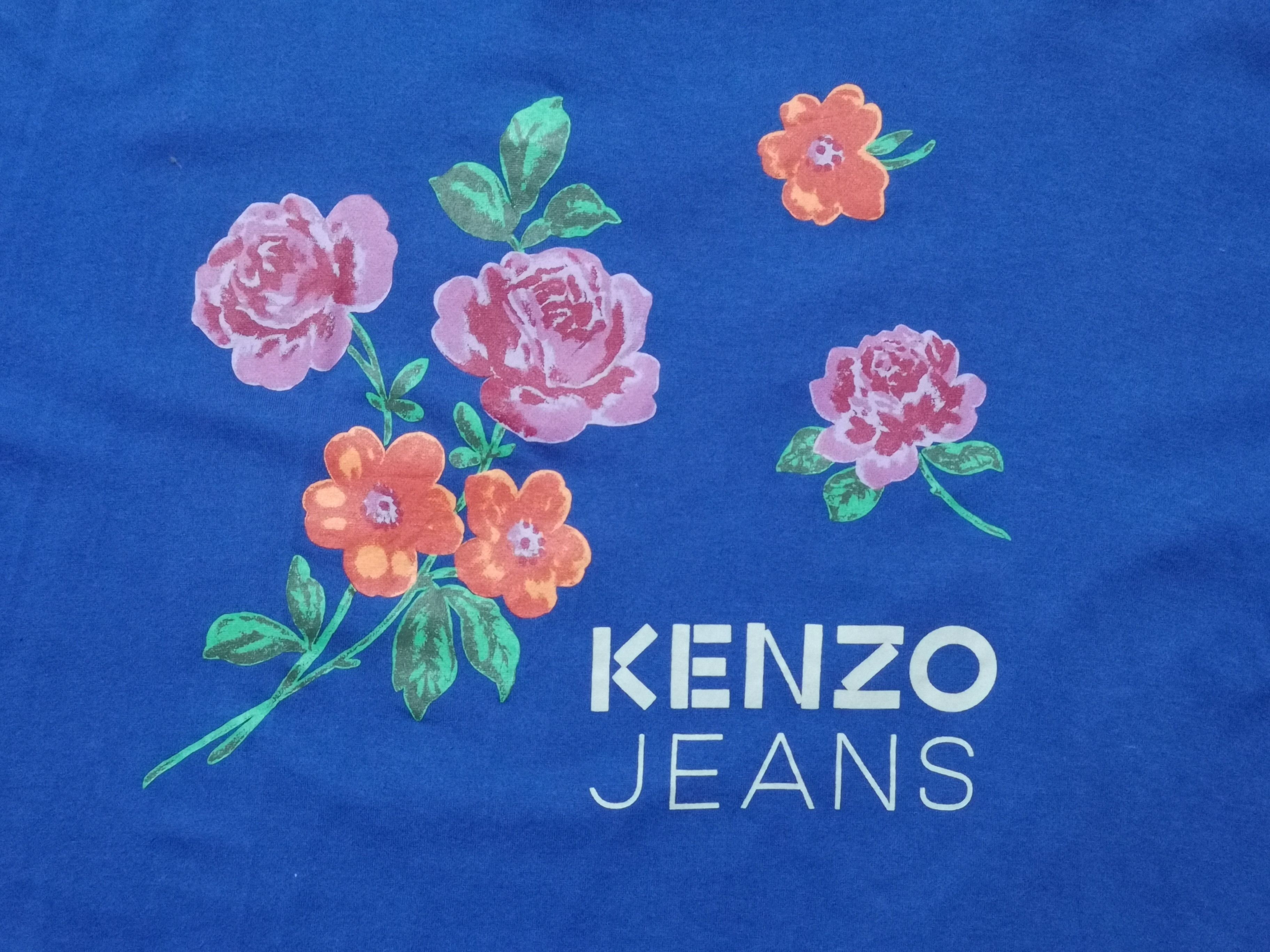 Japanese Brand Kenzo Jeans Floral Tees Size US S / EU 44-46 / 1 - 1 Thumbnail
