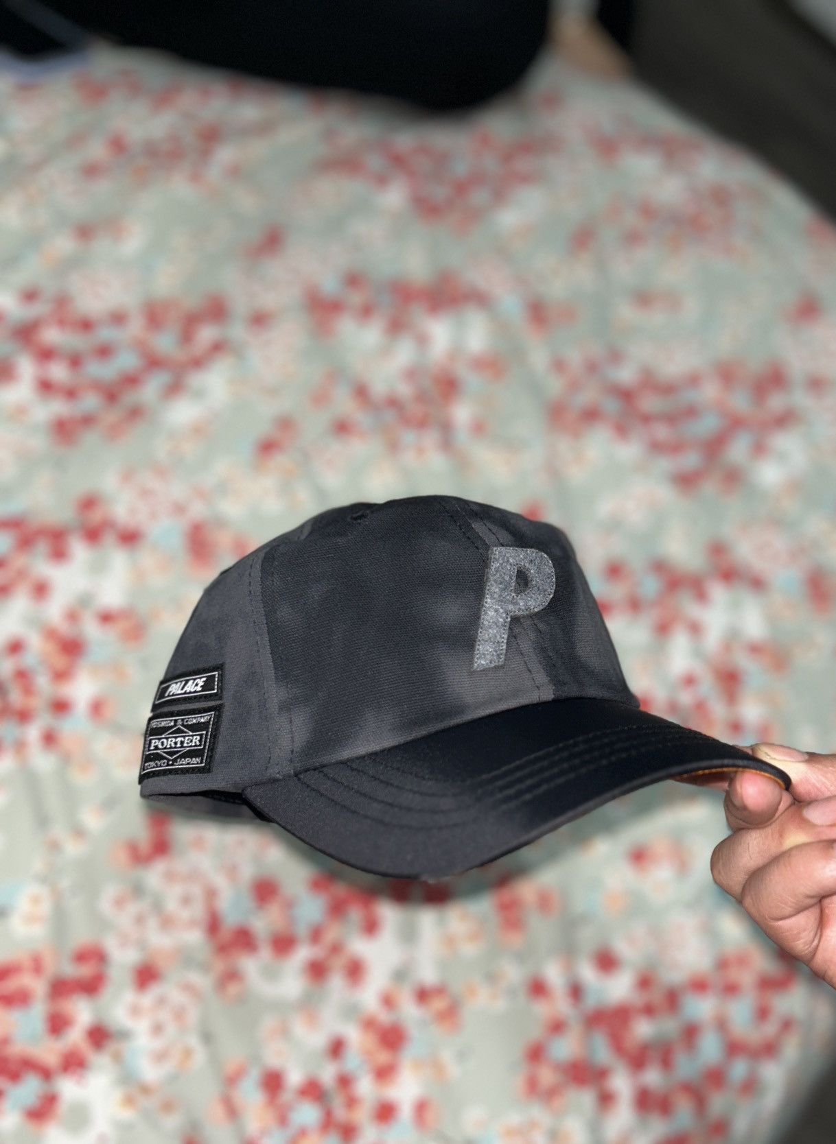 Palace Palace porter pocket bag cap black wave dye | Grailed