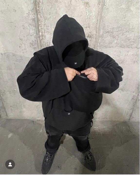 Yeezy Gap Padded Hoodie black Lサイズkimkardashian