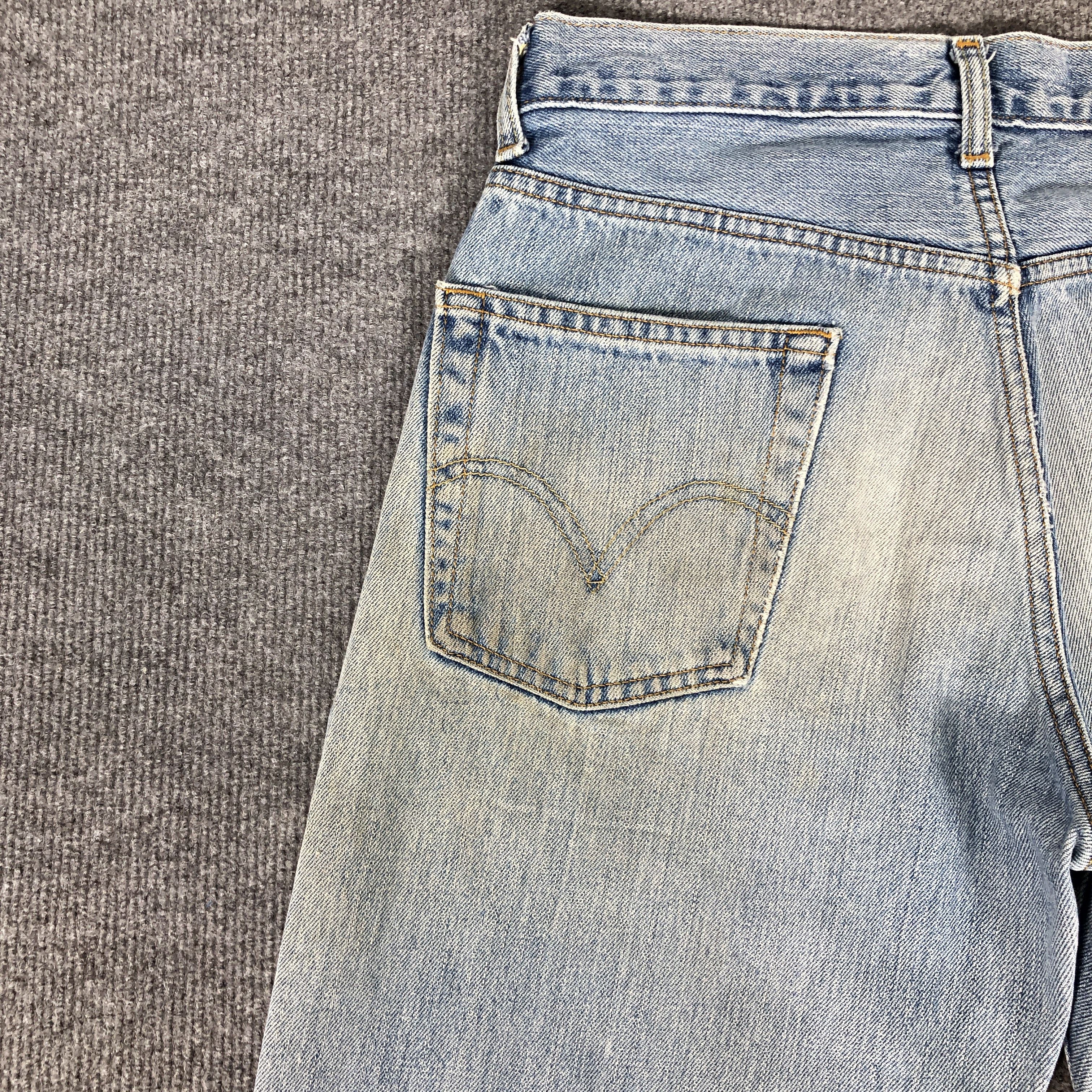 Levi's Vintage Y2K Levi's 550 Relaxed Fit Dirty Faded Blue Jean Size US 30 / EU 46 - 6 Thumbnail