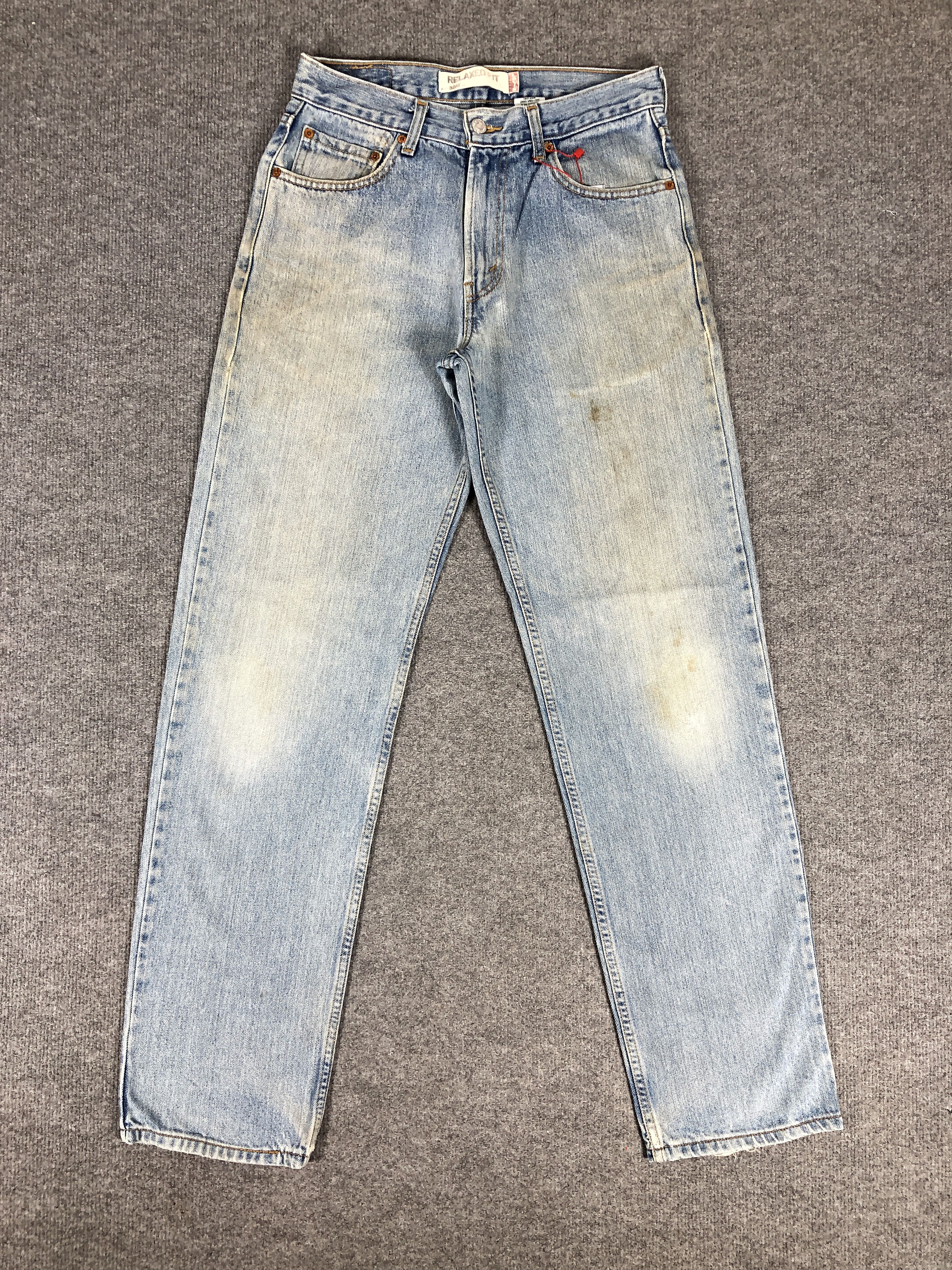 Levi's Vintage Y2K Levi's 550 Relaxed Fit Dirty Faded Blue Jean Size US 30 / EU 46 - 1 Thumbnail