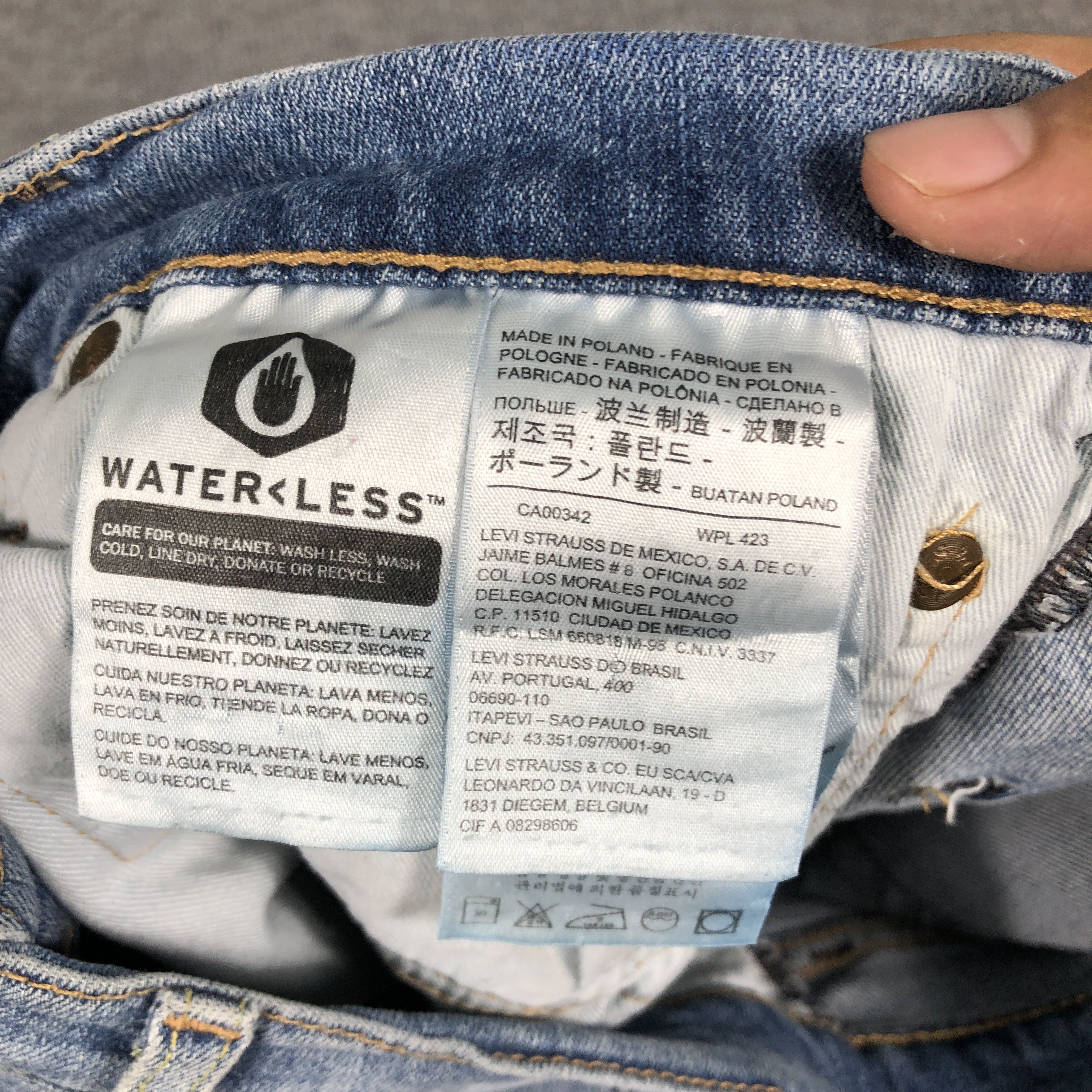 Levi's × Vintage Levi's Lot 511 Slim Fit Big E Faded Blue Denim Jean Size US 32 / EU 48 - 15 Thumbnail