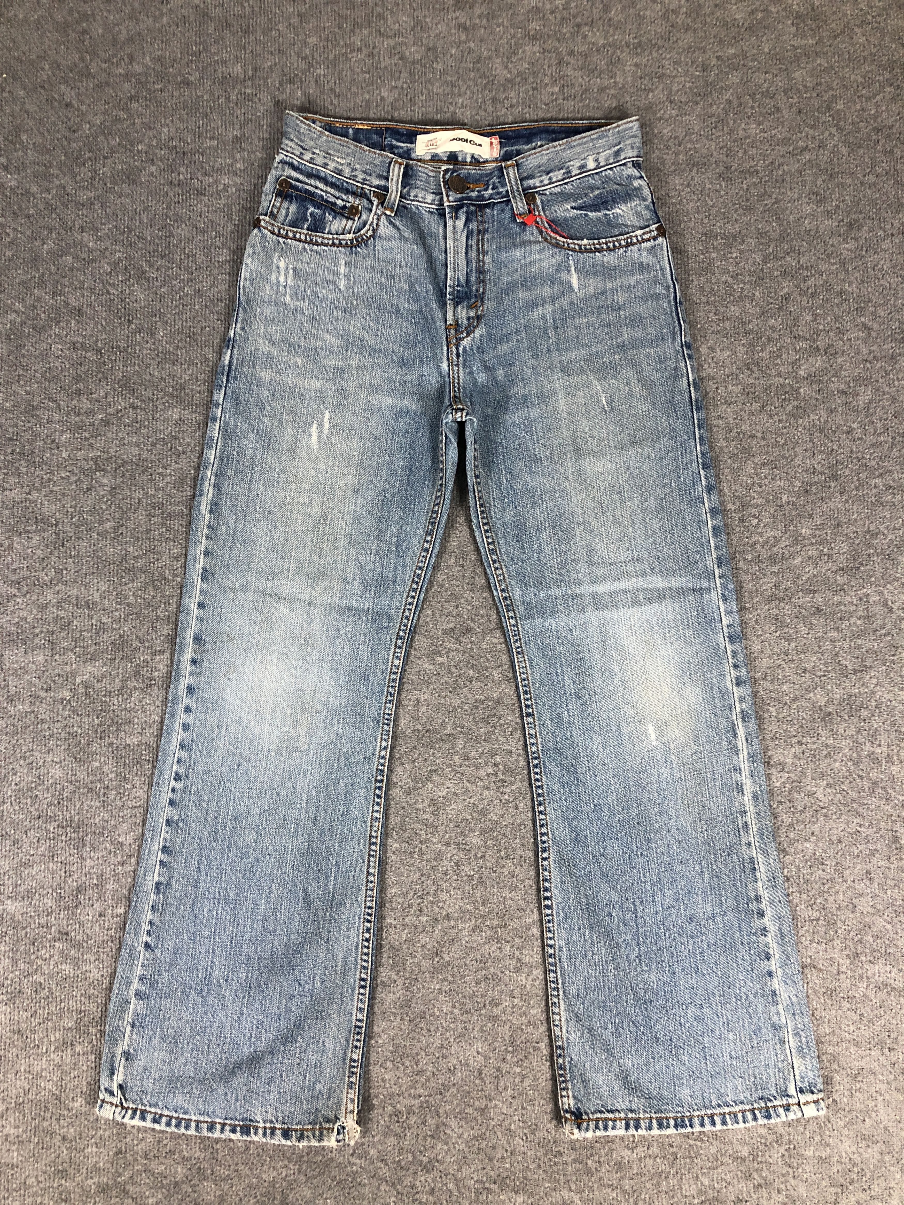 VTG Y2K Levi's 527 Boot Cut Distress Faded Blue Denim Jean