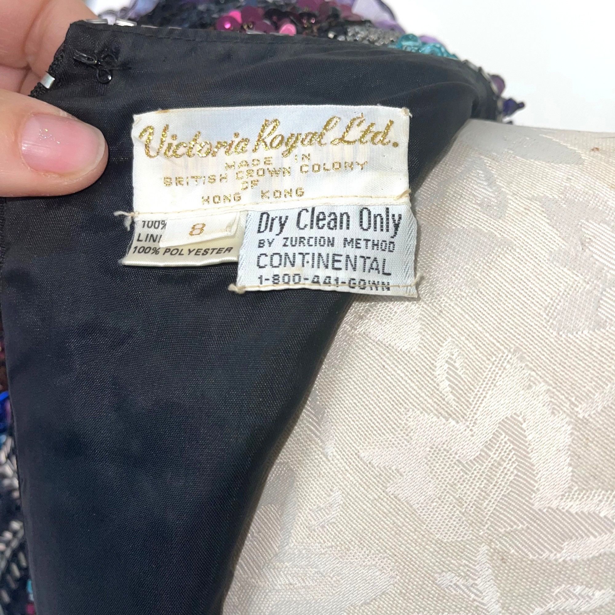 Vintage Victoria Royal Ltd. Vintage Womens Ballgown Size 8 80s 90s Size M / US 6-8 / IT 42-44 - 4 Thumbnail