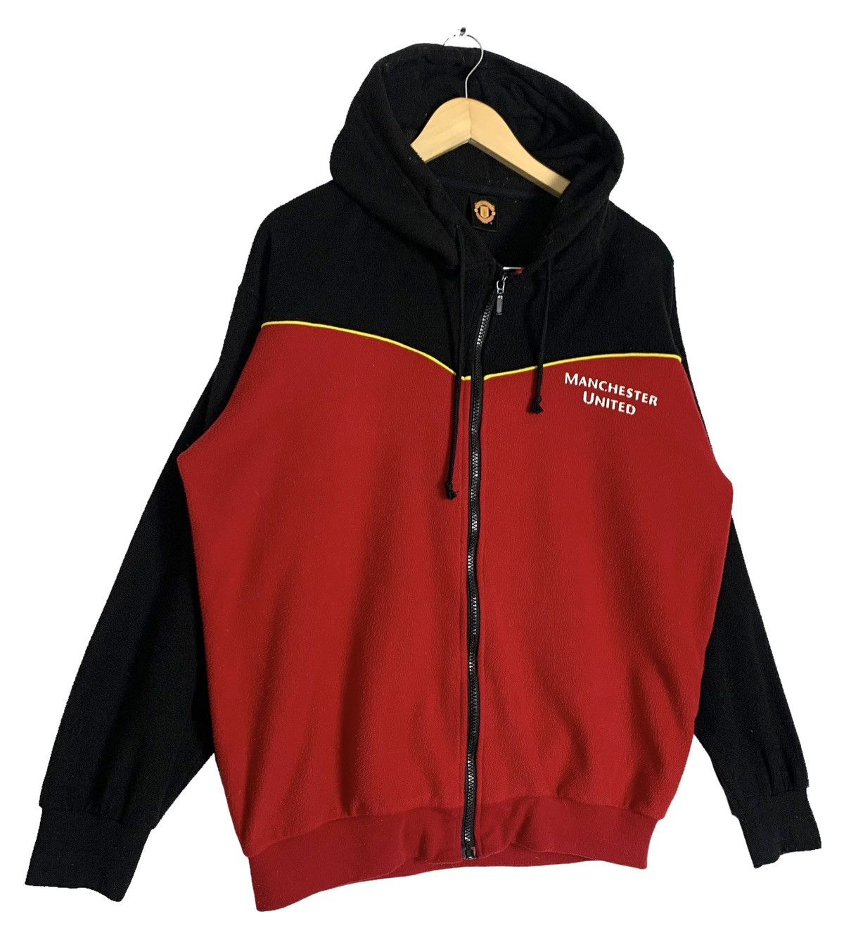Sports Specialties Vintage Manchester United Fleece Jacket Hoodie Size L Size US L / EU 52-54 / 3 - 3 Thumbnail