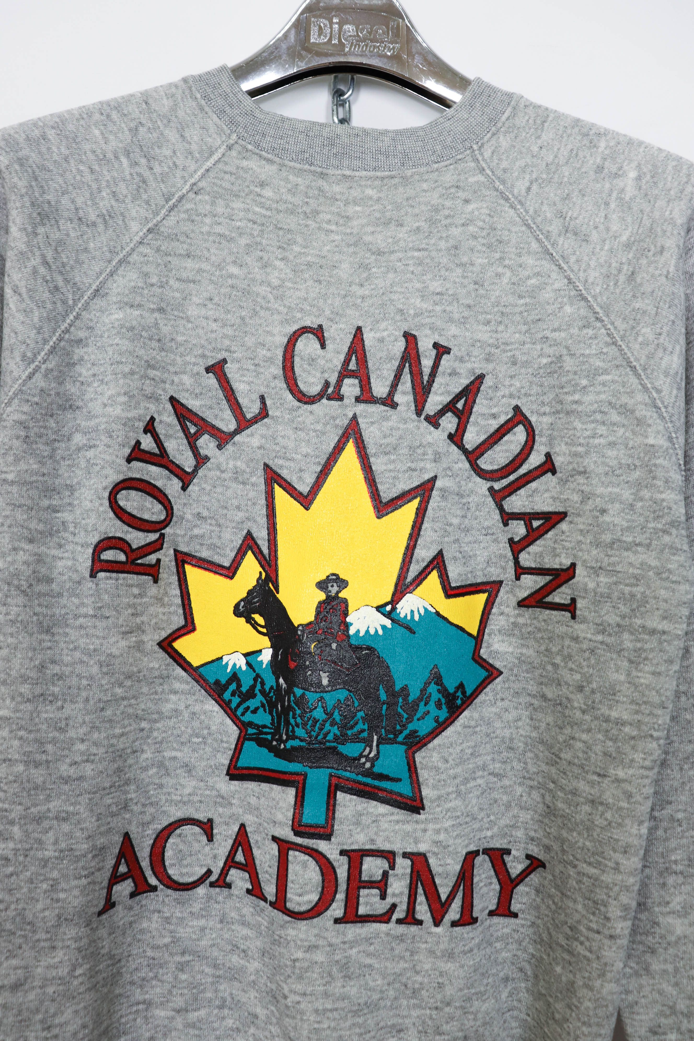 Vintage Royal Canadian Academy Vintage 90s Graphics Sweatshirt Size US S / EU 44-46 / 1 - 3 Thumbnail