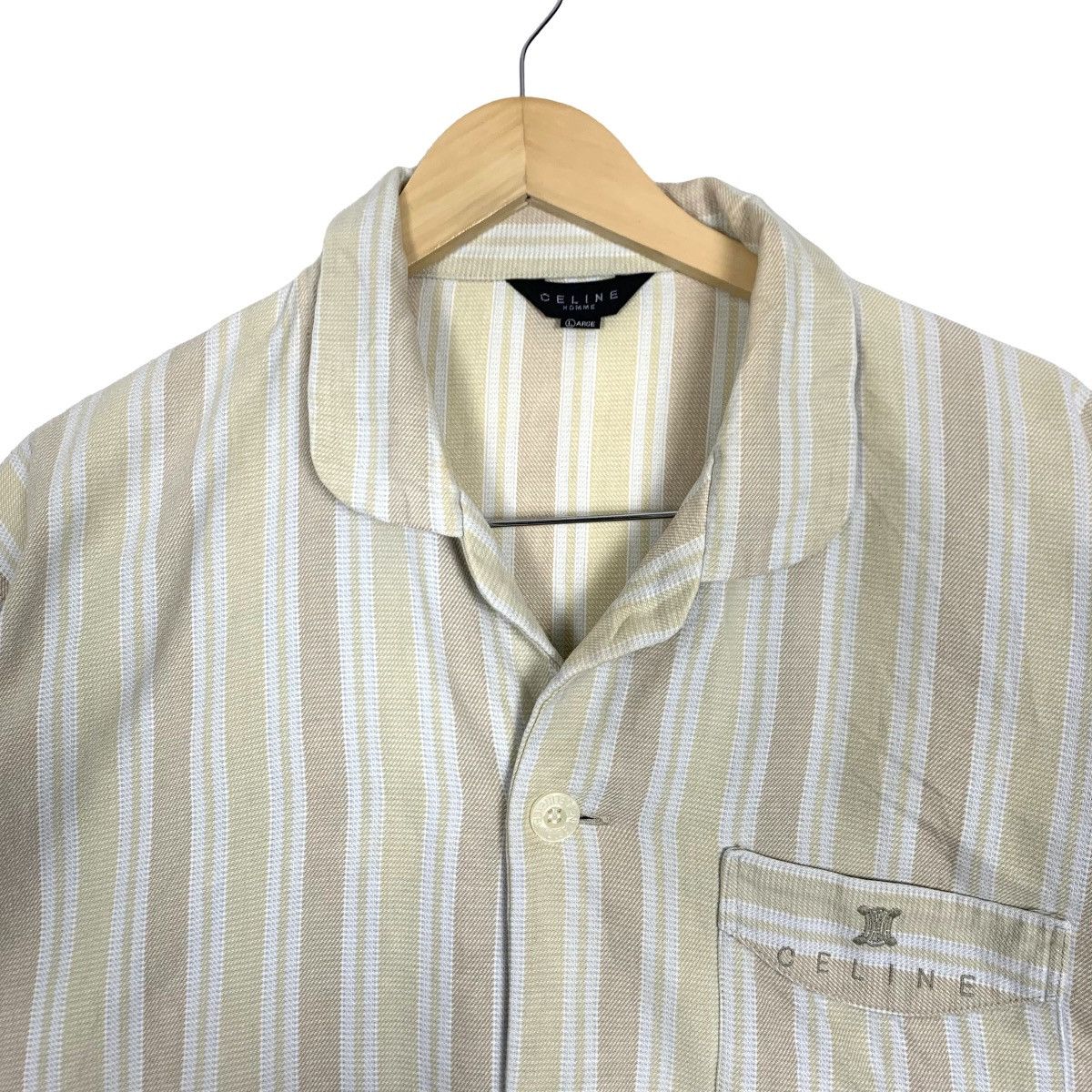 Celine Vintage Celine Homme Button Up Shirt Size US L / EU 52-54 / 3 - 2 Thumbnail