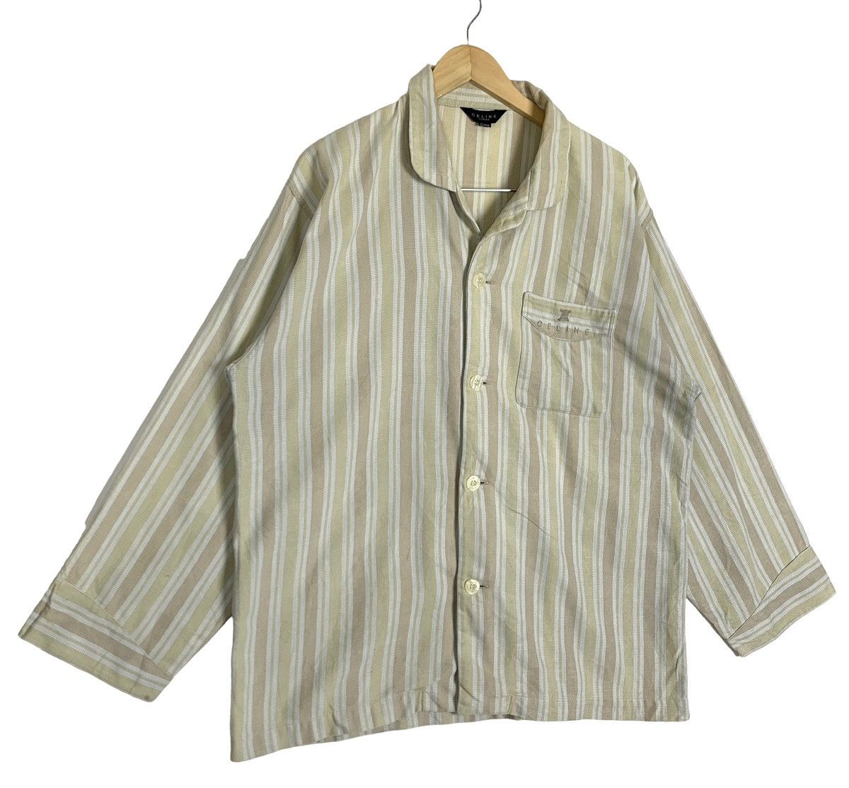 Celine Vintage Celine Homme Button Up Shirt Size US L / EU 52-54 / 3 - 3 Thumbnail
