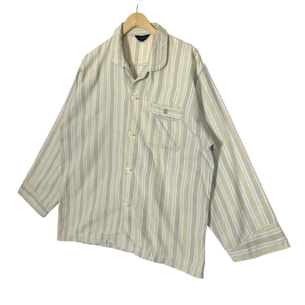 Celine Vintage Celine Homme Button Up Shirt Size US L / EU 52-54 / 3 - 4 Thumbnail