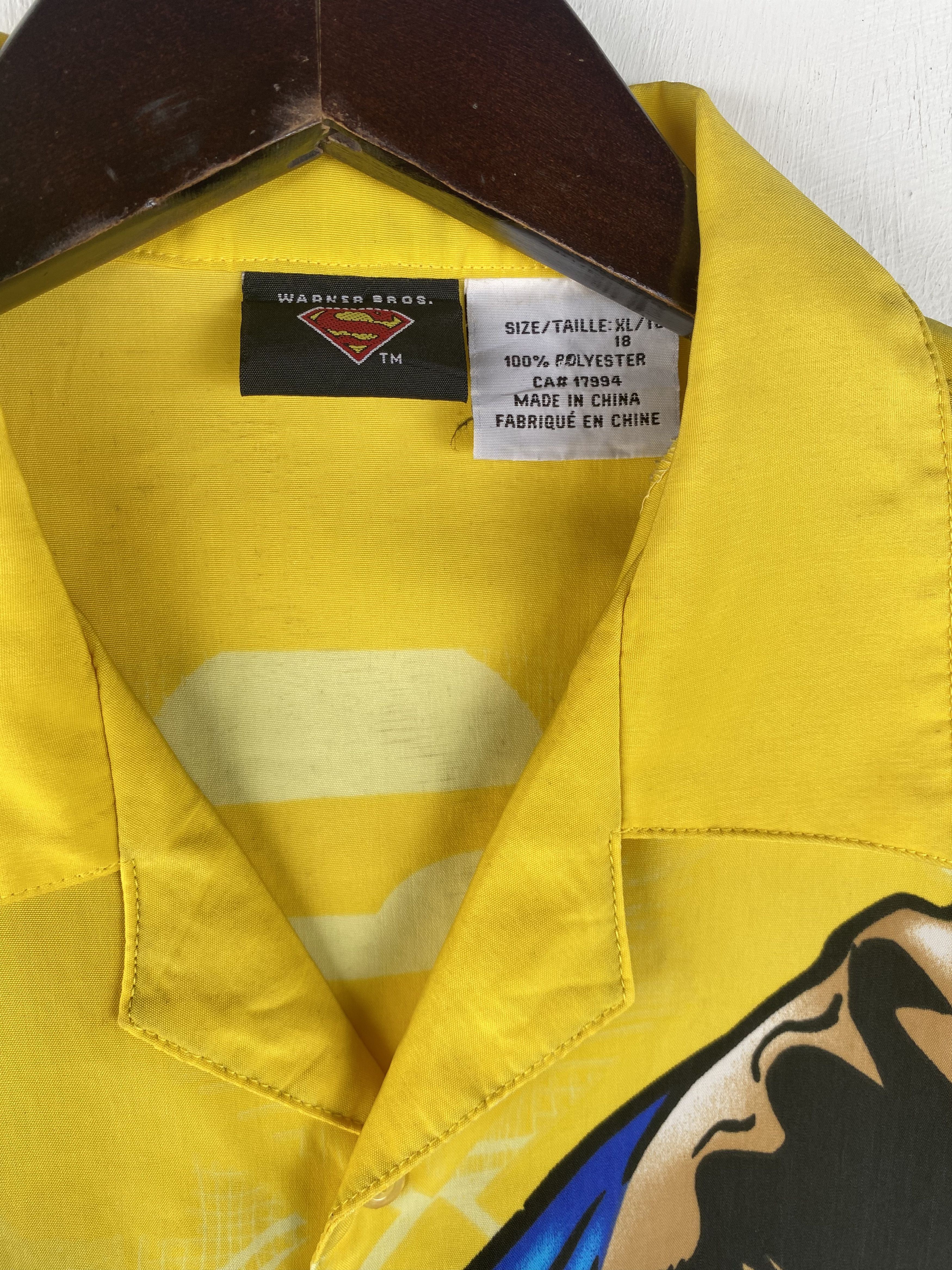 DC Comics 💥VINTAGE SUPERMAN DC Comics cartoon overprint shirt Size US S / EU 44-46 / 1 - 3 Thumbnail