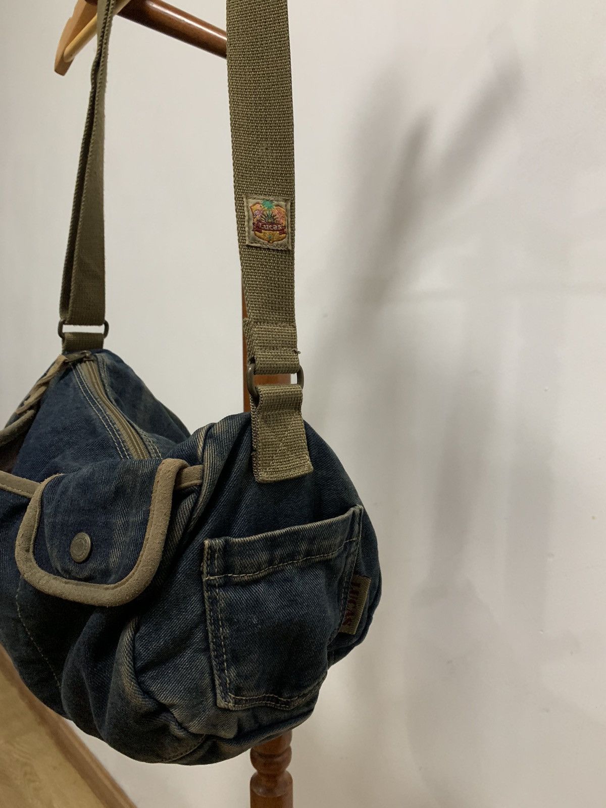 Japanese Brand Lucas Sling Duffle Medium Bag Denim Size ONE SIZE - 6 Thumbnail