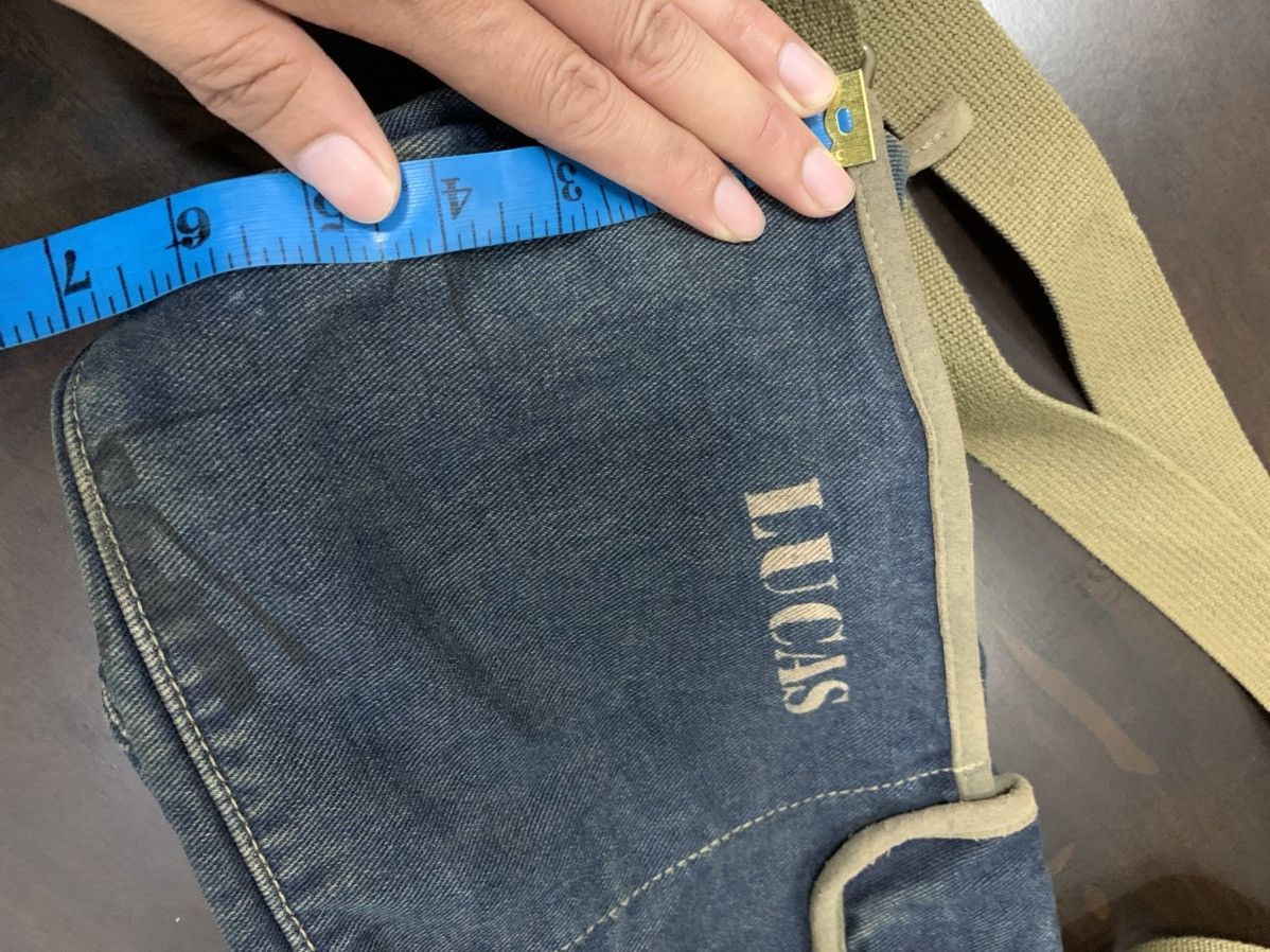 Japanese Brand Lucas Sling Duffle Medium Bag Denim Size ONE SIZE - 13 Thumbnail